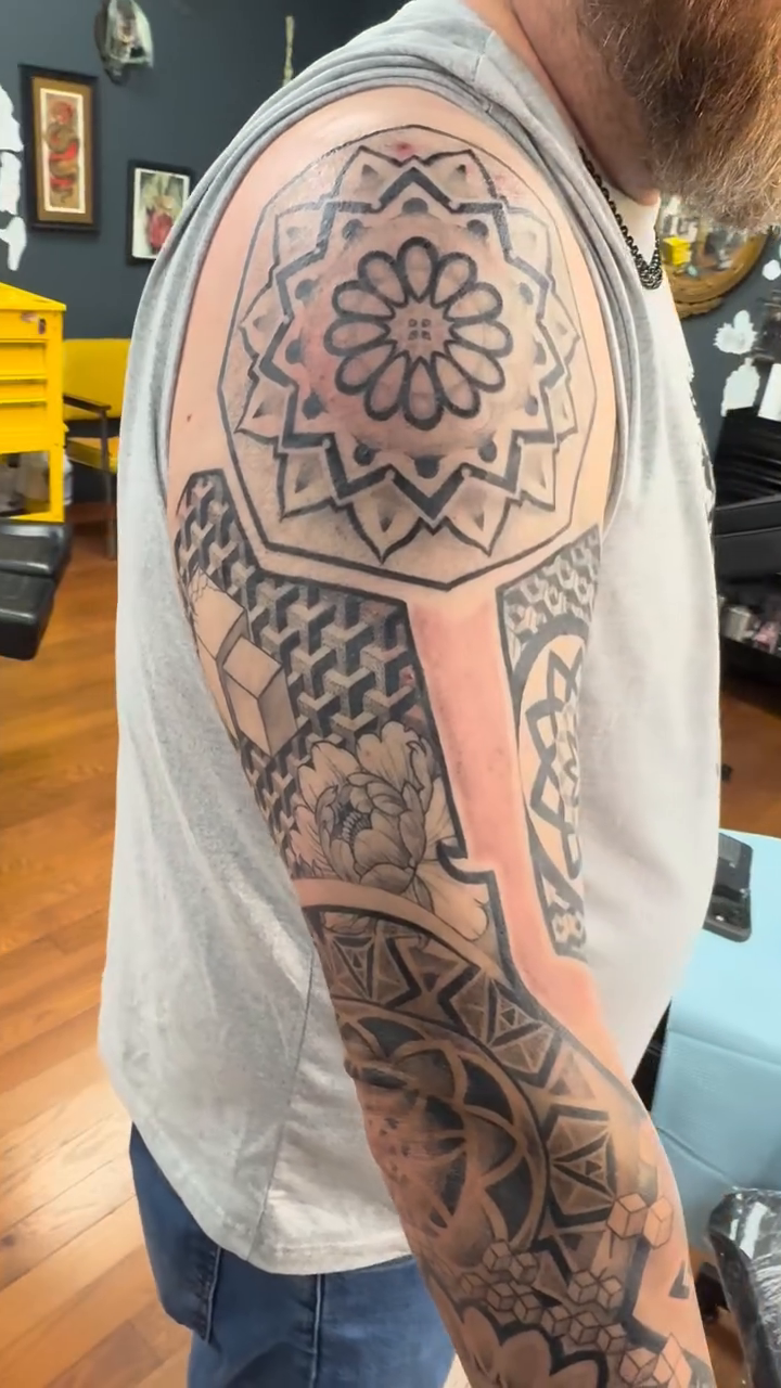 Geometric patterns geometric tattoo by Hori Shit