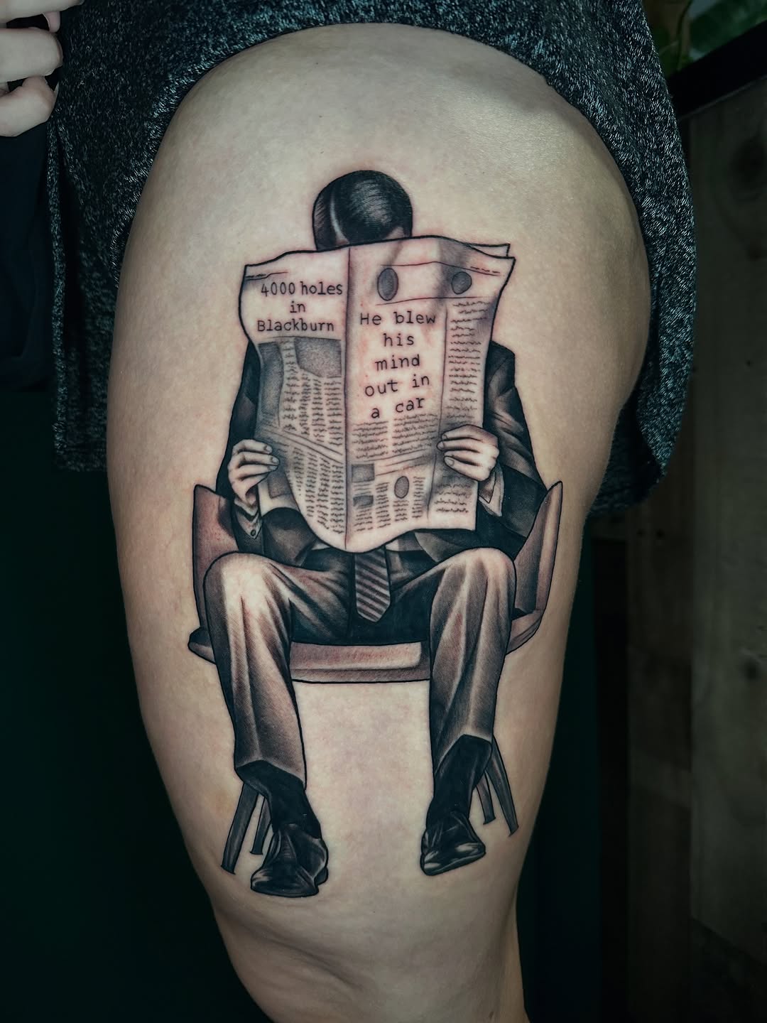 Tattoo by @samdoestattoos โ realism, black_and_grey