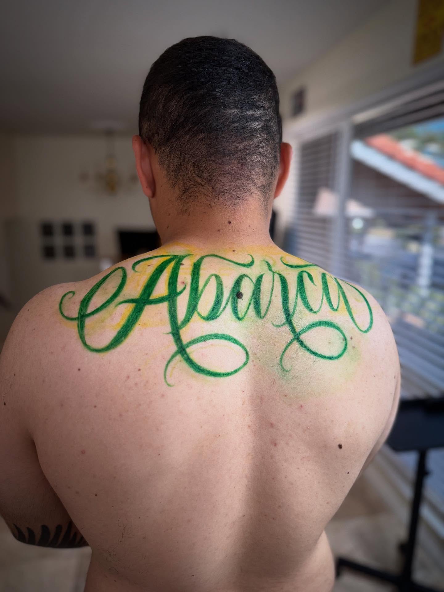 Tattoo by @geo_tatt2 — lettering_script