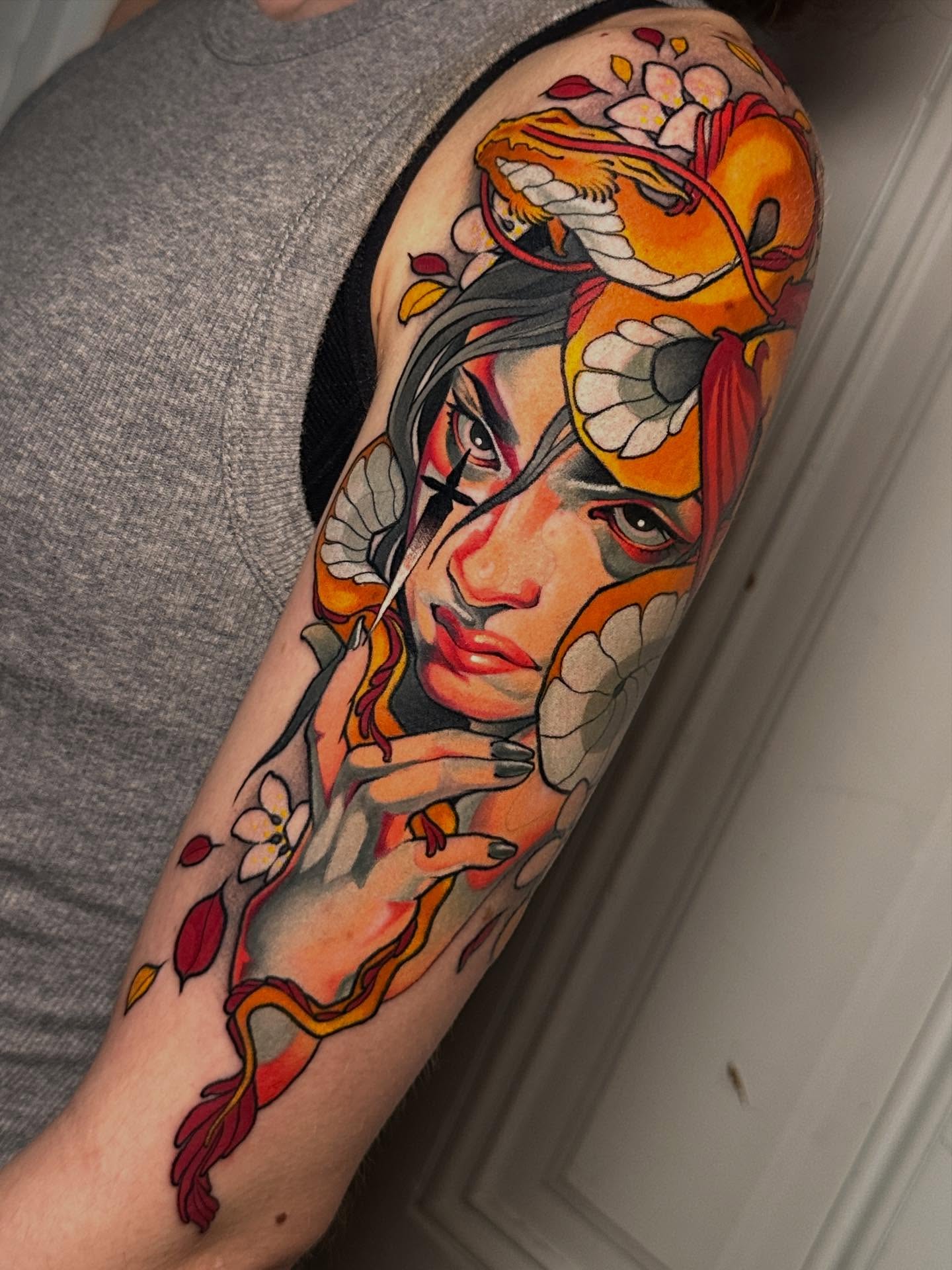Tattoo by @grizzleyclaire — japanese_irezumi, realism