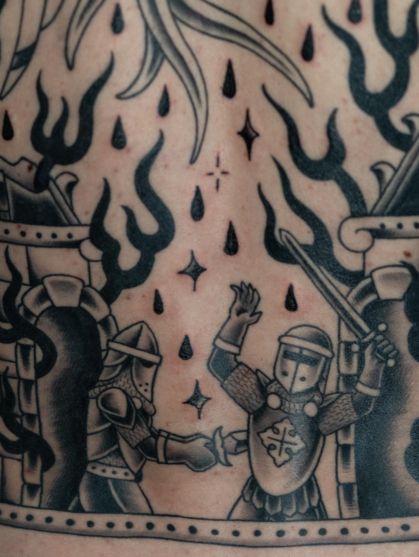 Tattoo by @michelparisay — american_traditional, black_and_grey