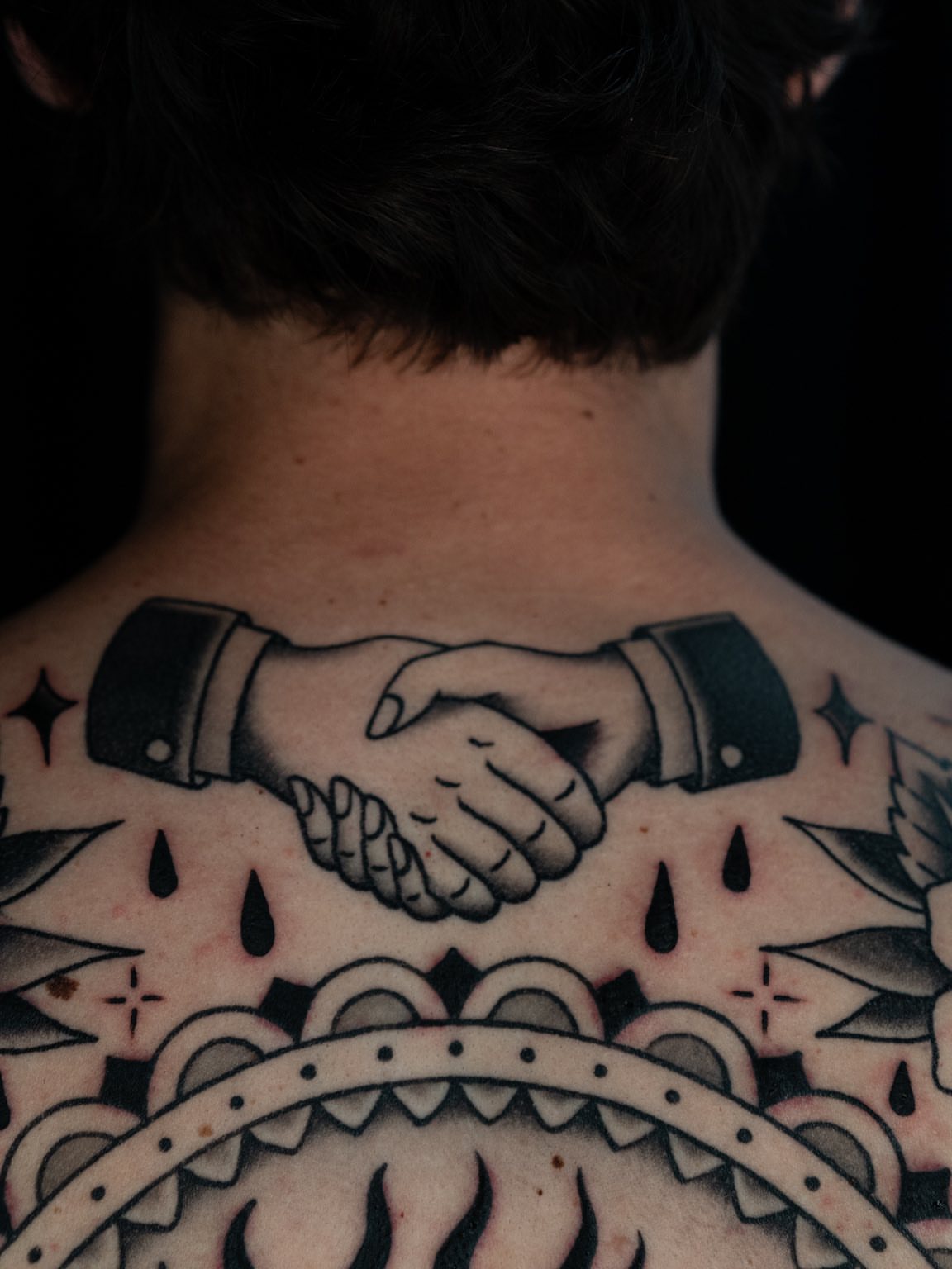 Tattoo by @michelparisay — american_traditional, black_and_grey