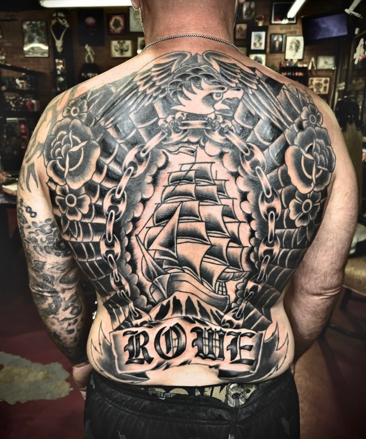 Tattoo by @badfellow — american_traditional, black_and_grey