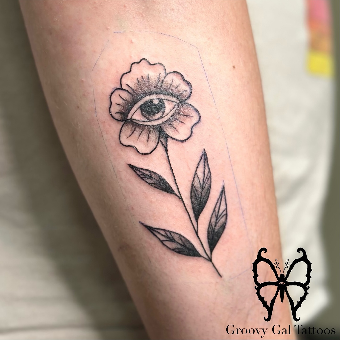 Tattoo by @groovygal_tattoos โ black_and_grey