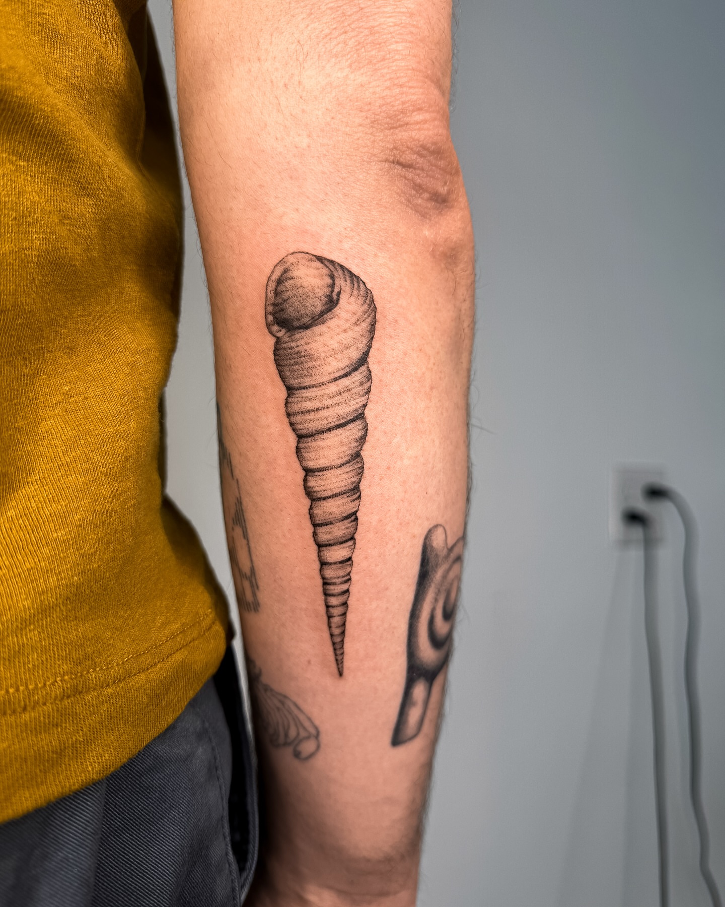 Tattoo by @emma.tattoos — dotwork, realism