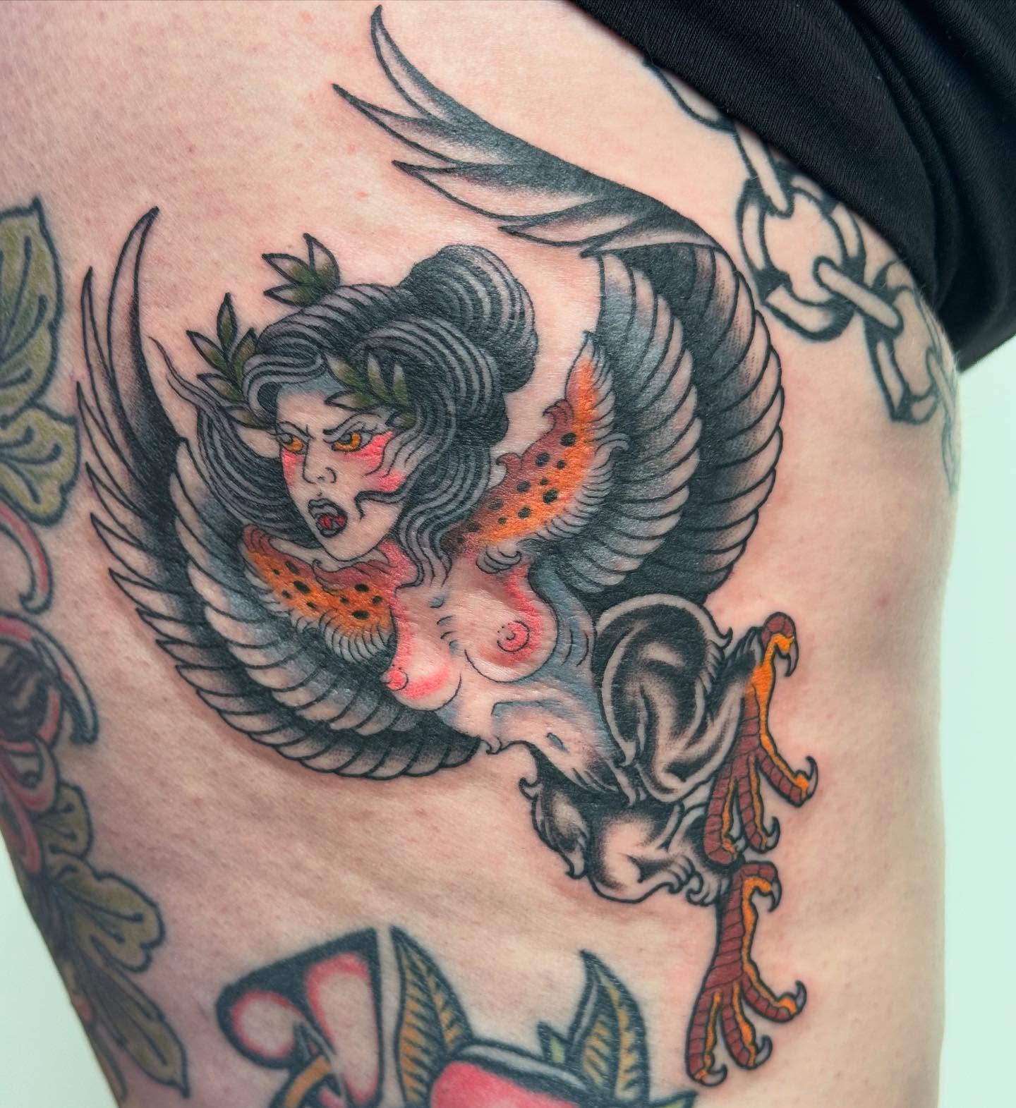 Tattoo by @sootattoos — american_traditional, neo_traditional