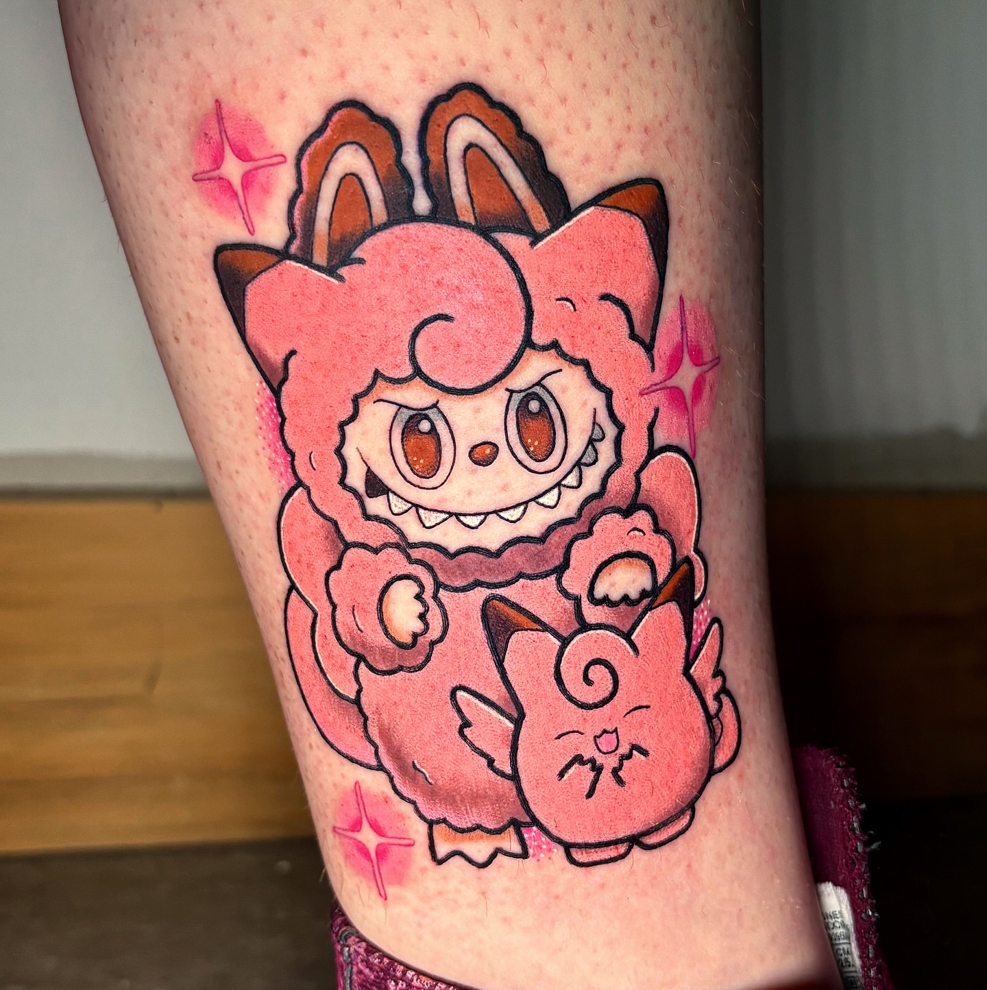 Cat anime tattoo on the forearm by . 🎀 𝓚𝓪𝔂𝓵𝓪 𝓟𝓪𝓻𝓵𝓮𝓮 🎀 .