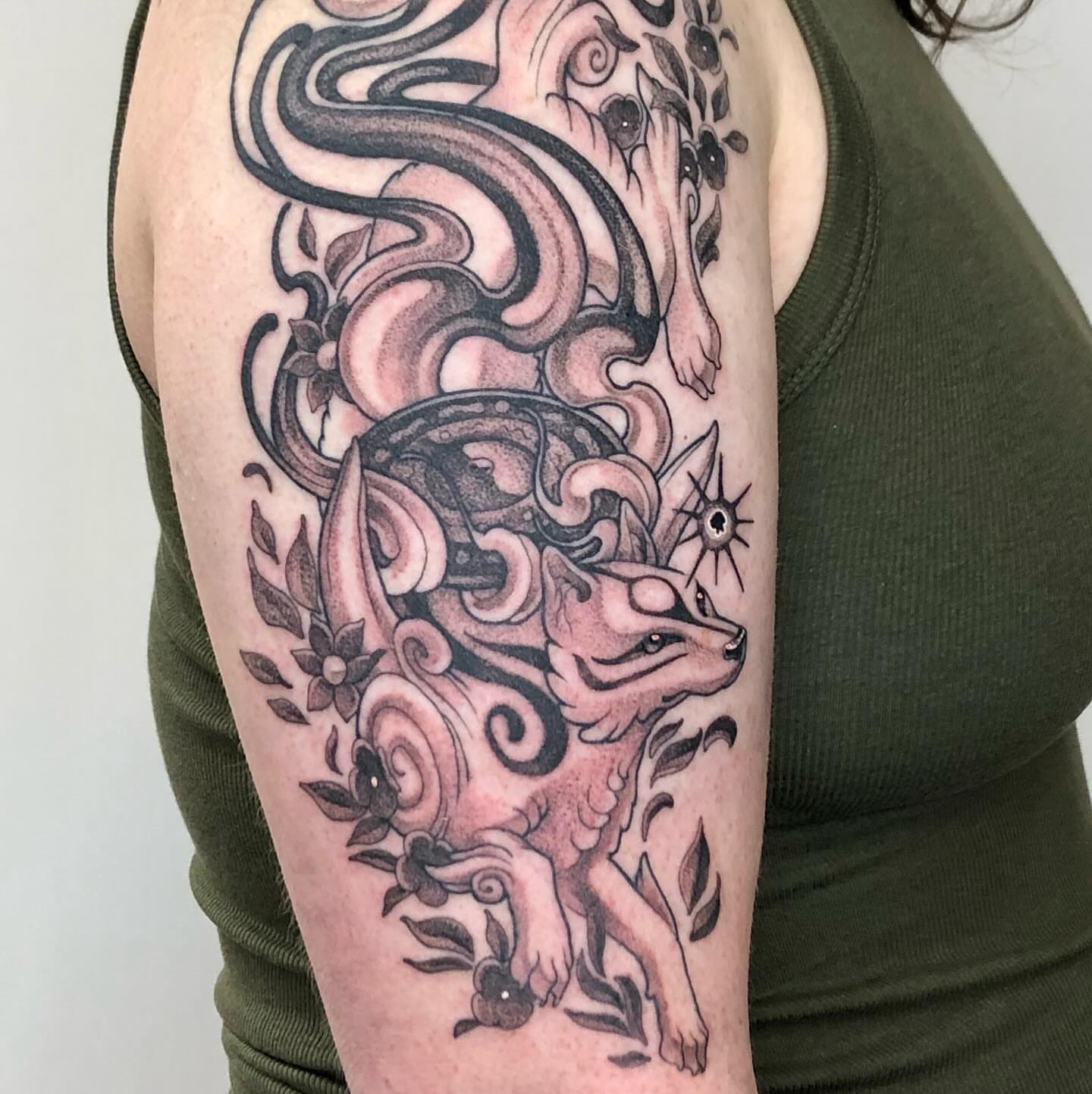 Tattoo by @katie.the.chiang — neo_traditional, dotwork