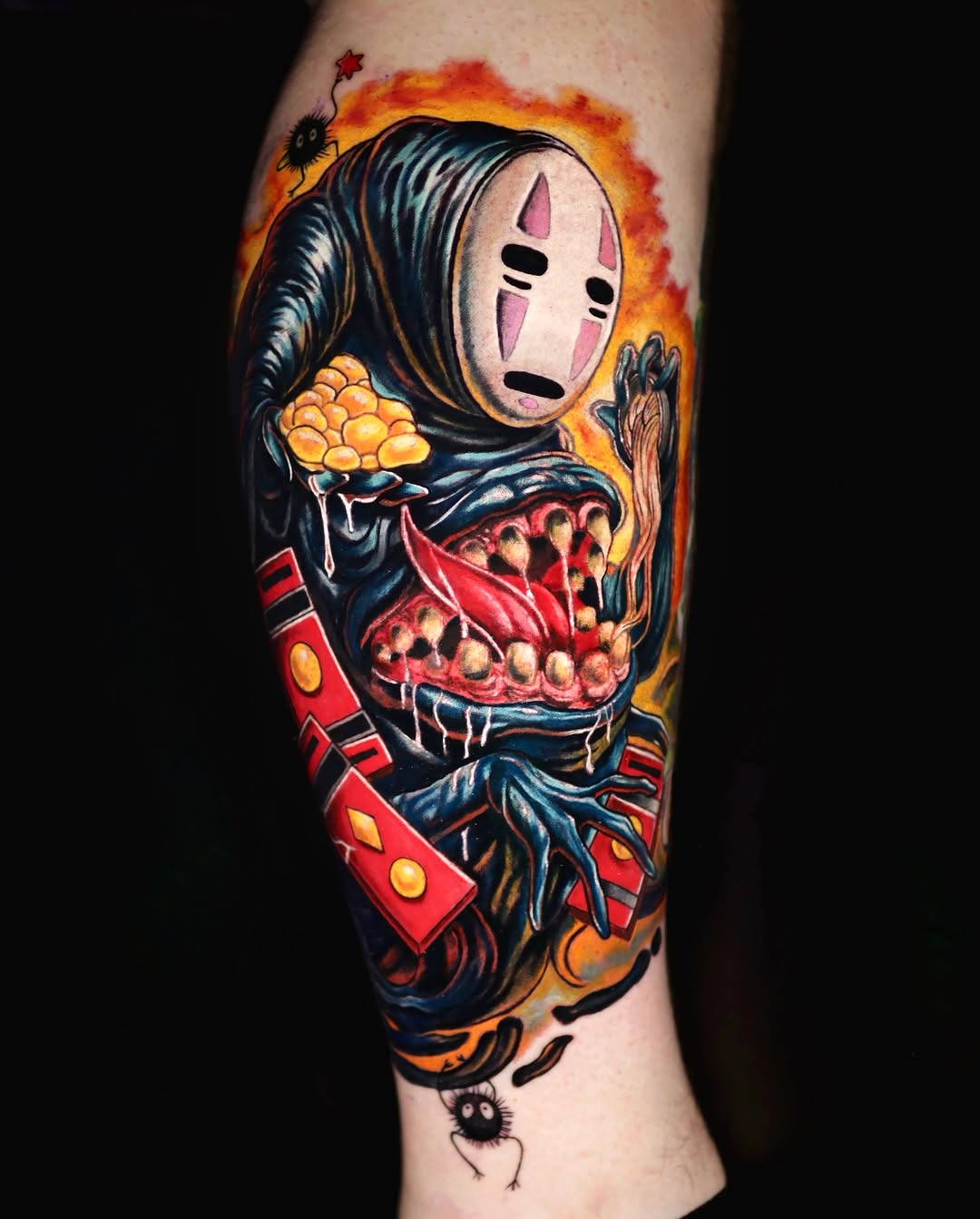 Tattoo by @binnbinn_art — anime, new_school