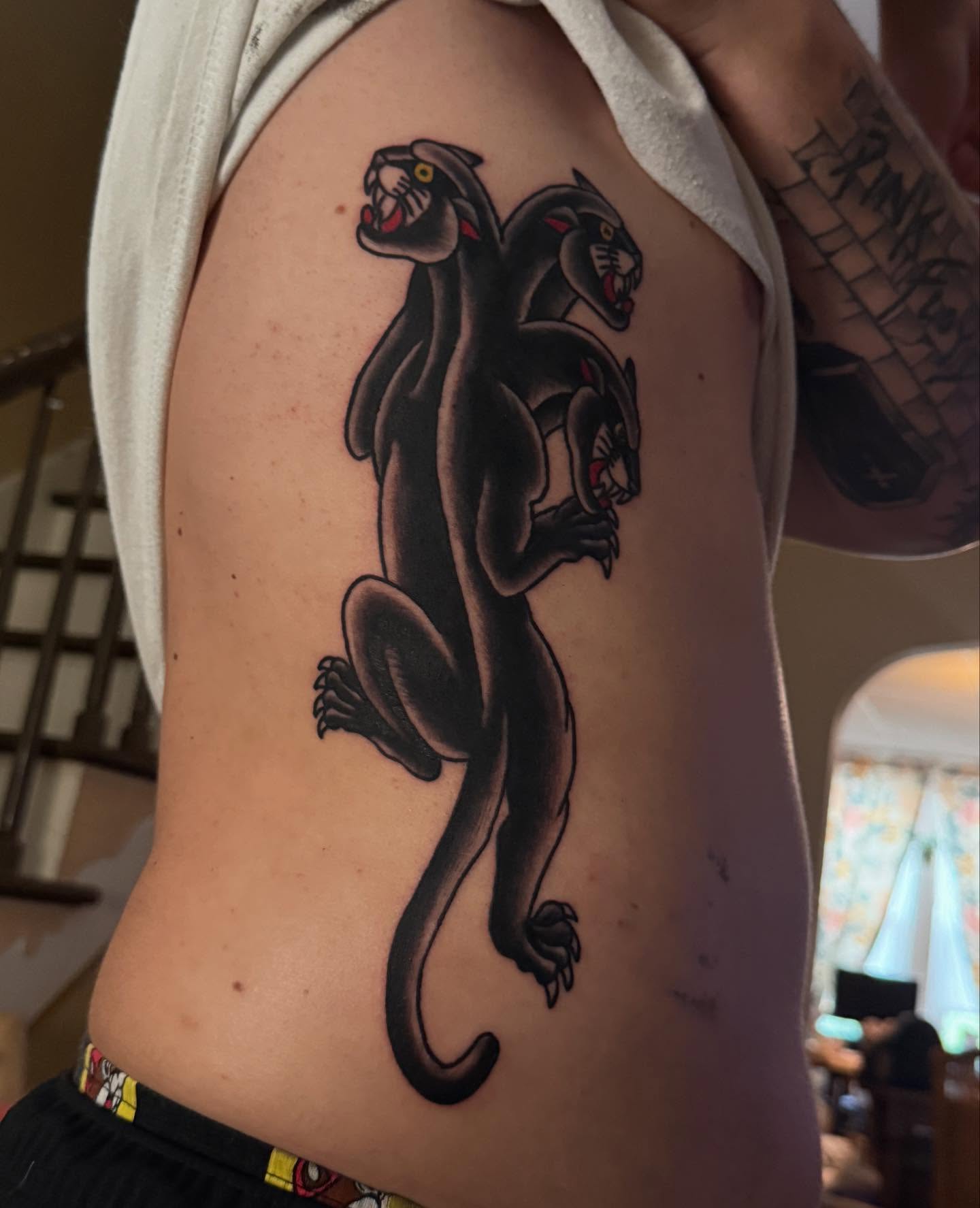 Tattoo by @shamrock_ink — black_and_grey