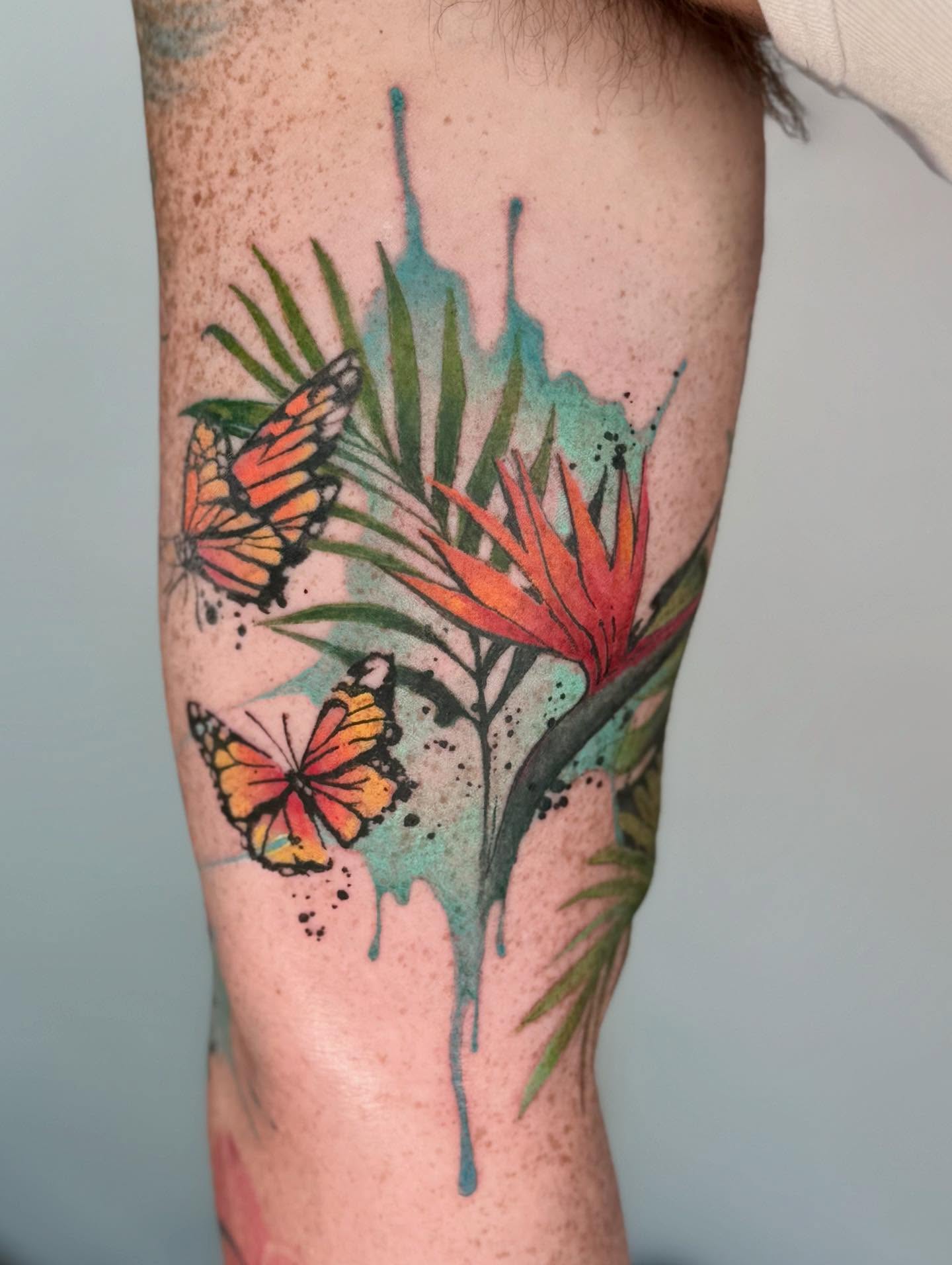 Tattoo by @mrcoffeybean — watercolor, realism