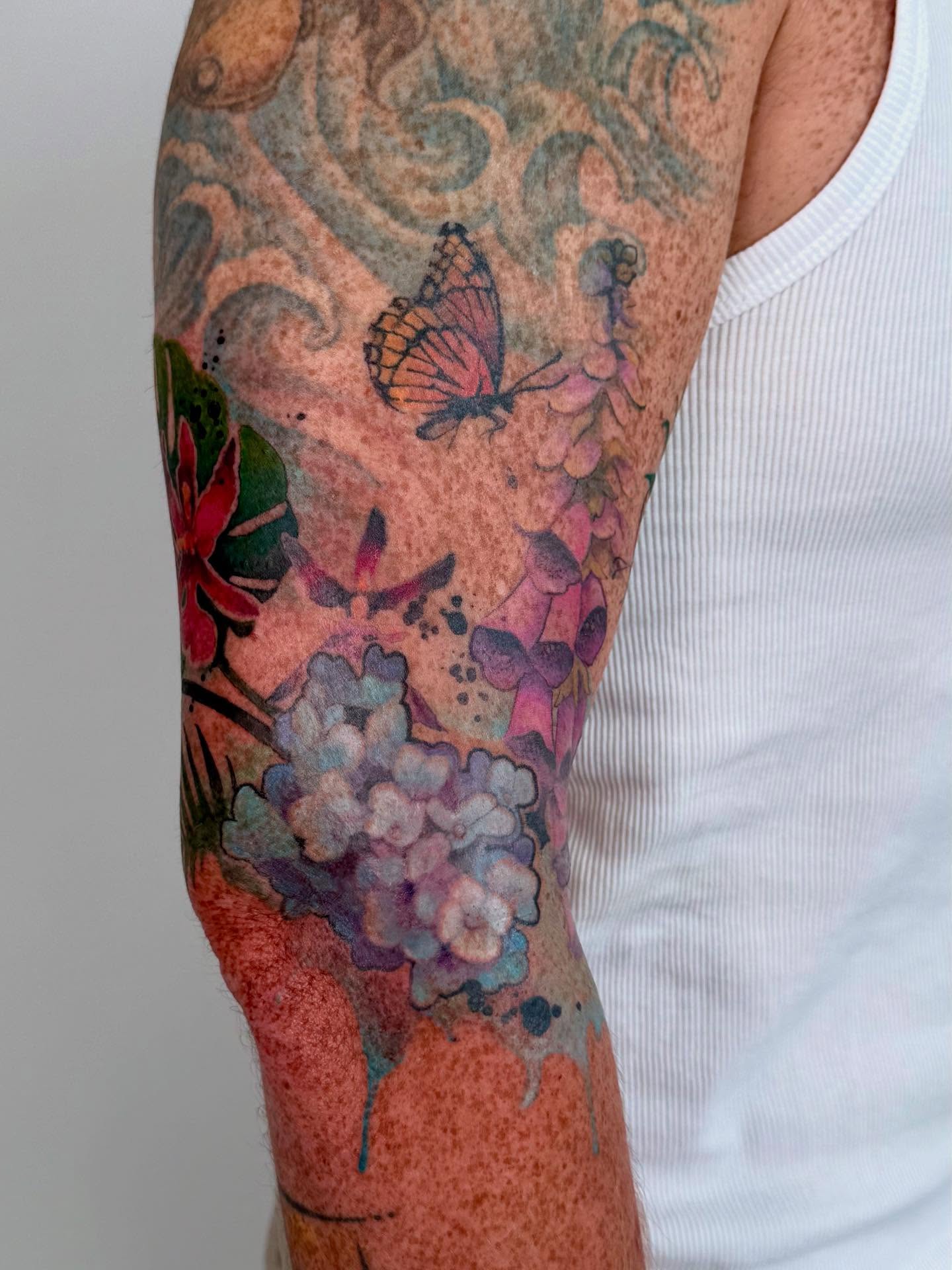 Tattoo by @mrcoffeybean — watercolor