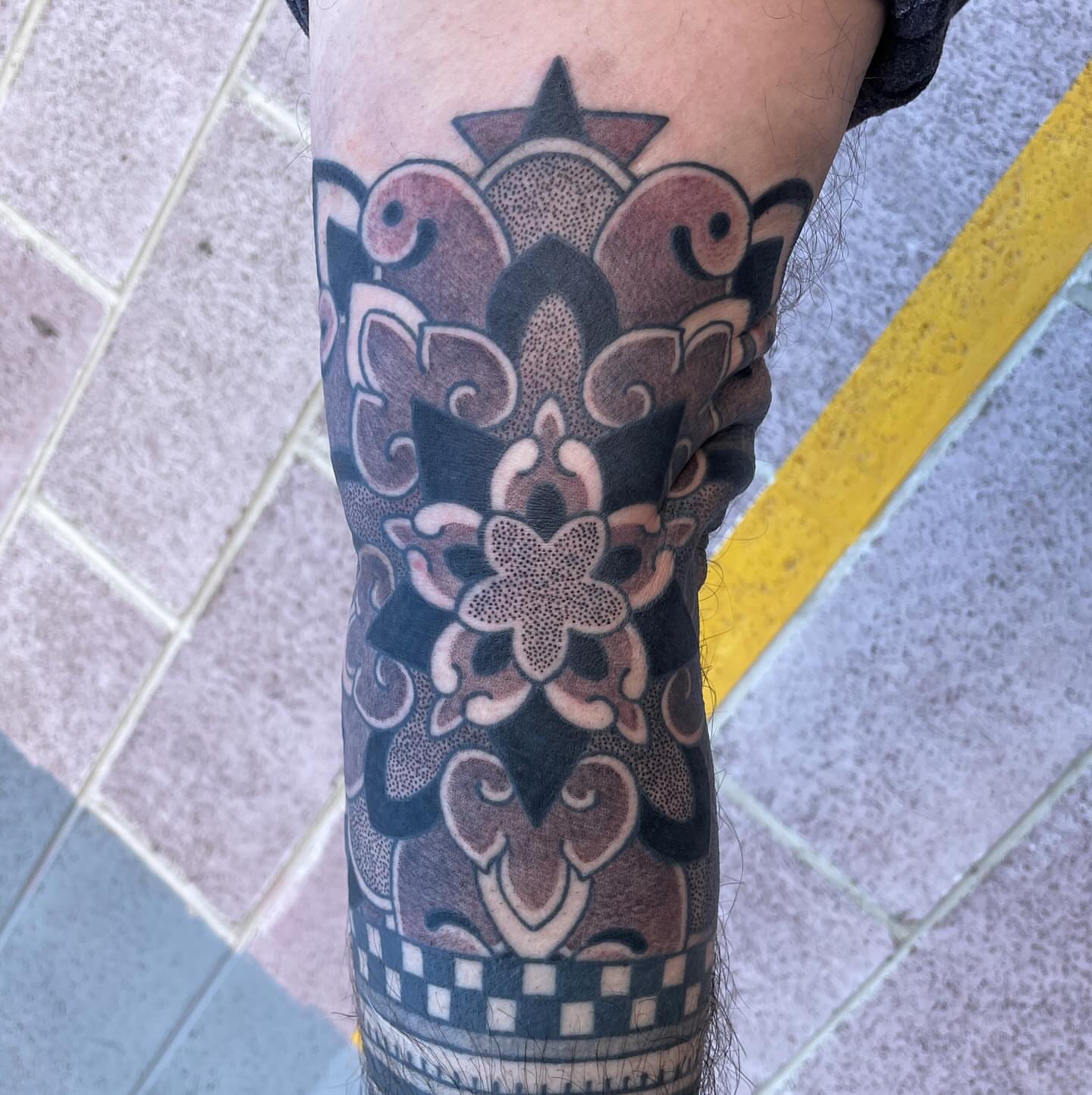 Tattoo by @chad_williams84 — dotwork, ornamental