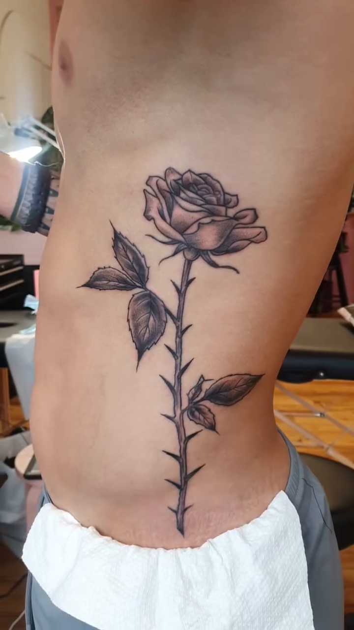 Tattoo by @amandagrimatattoo — black_and_grey, realism
