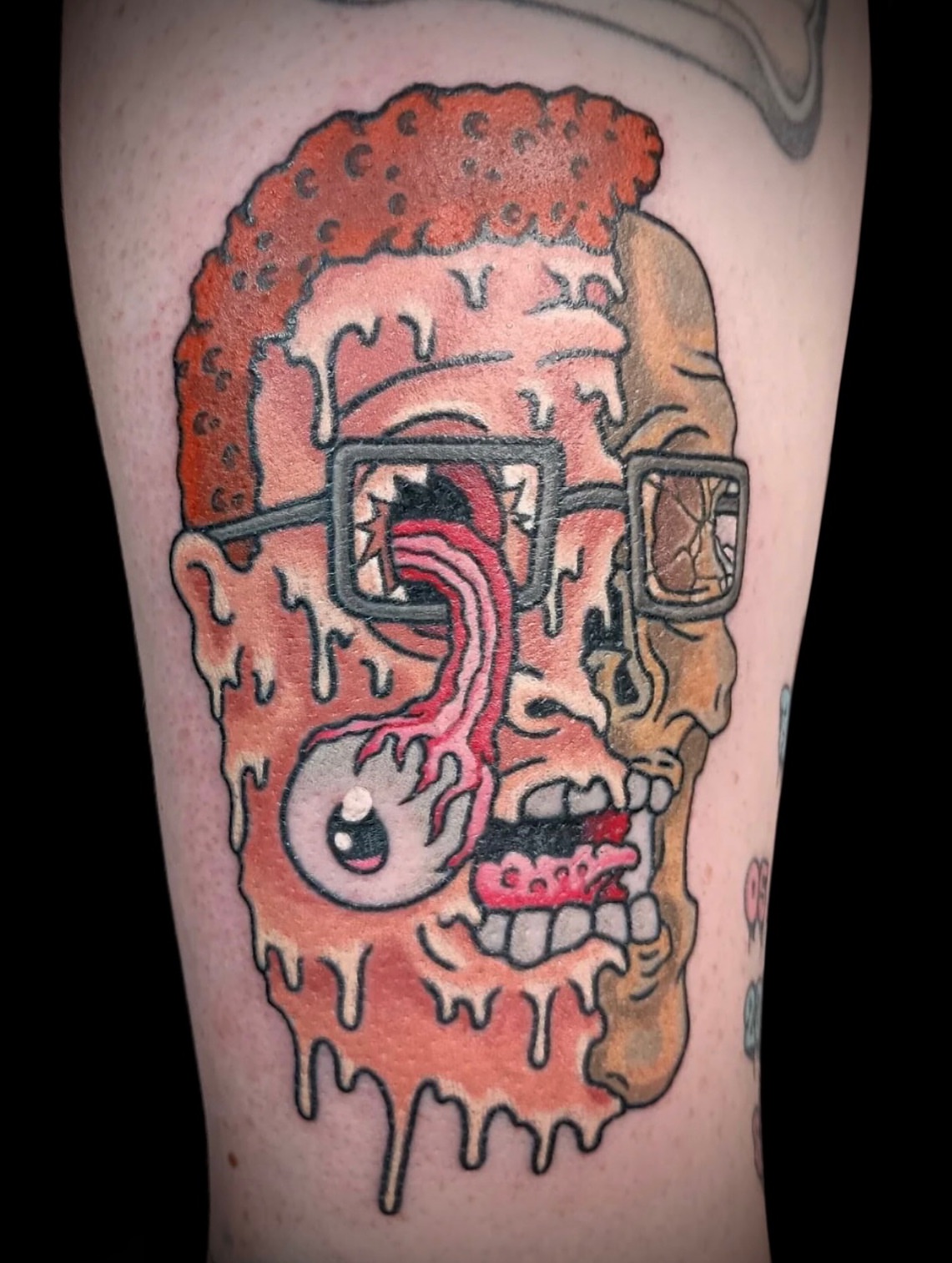 Tattoo by @mister_perks — american_traditional, dotwork