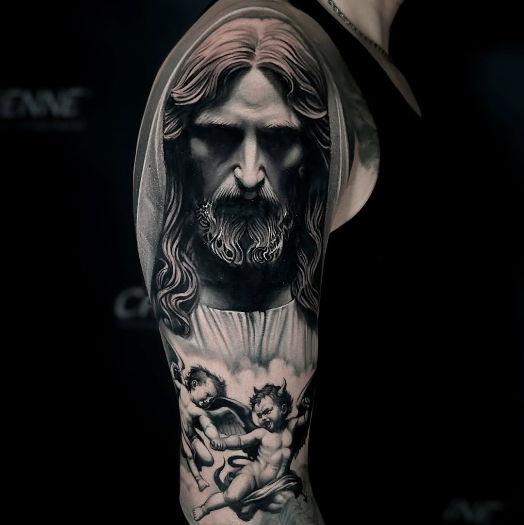 Tattoo work at Villain Arts – Houston