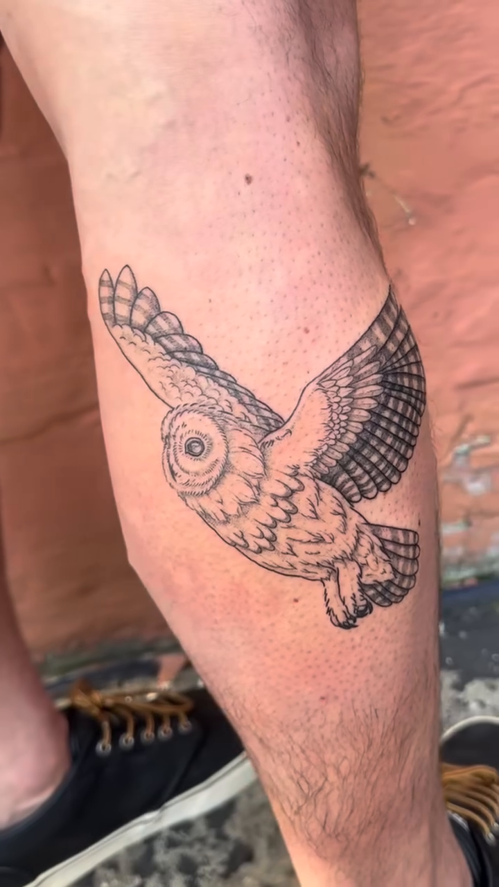Tattoo by @tattooshananigans — black_and_grey, realism