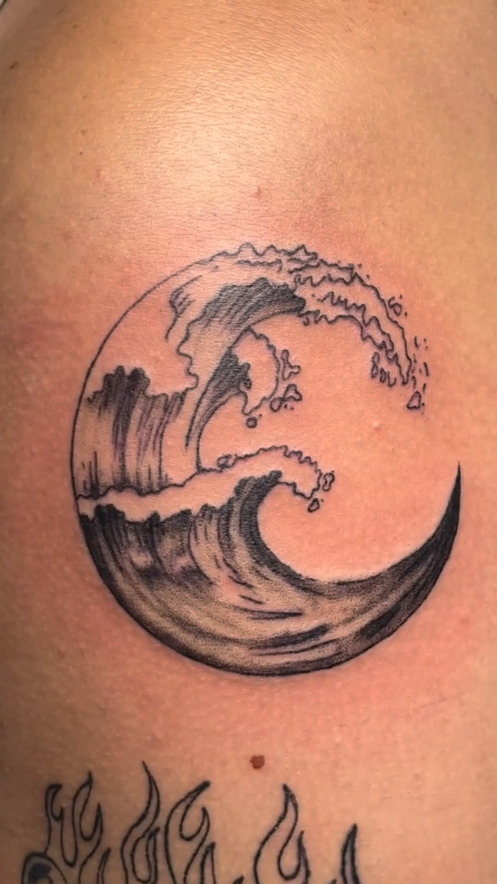 Hokusai wave japanese irezumi tattoo by πΈππππ¦π£ππΈ