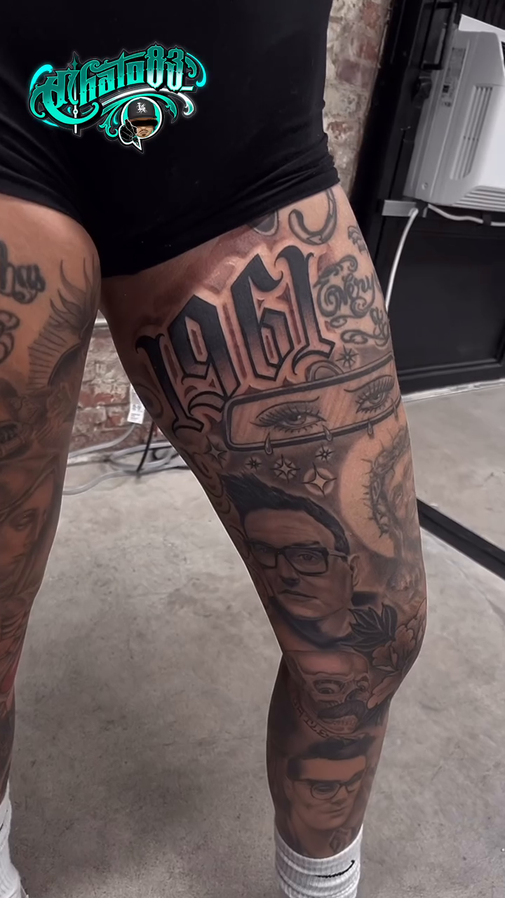 Tattoo by @chato83_ — chicano, black_and_grey