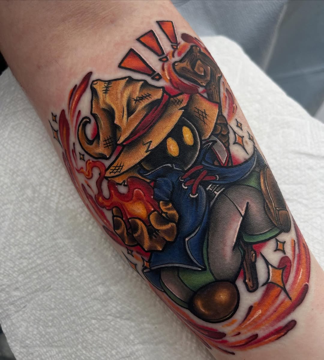 Tattoo by @arcanum.fae.tattoos — new_school, anime