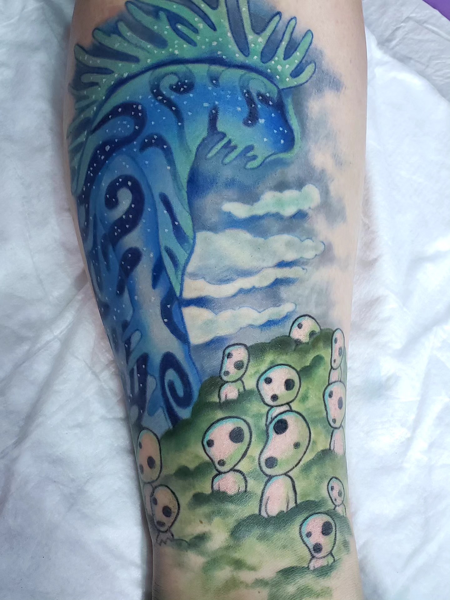 Tattoo by @kerryfairytattoos β dotwork, surrealism