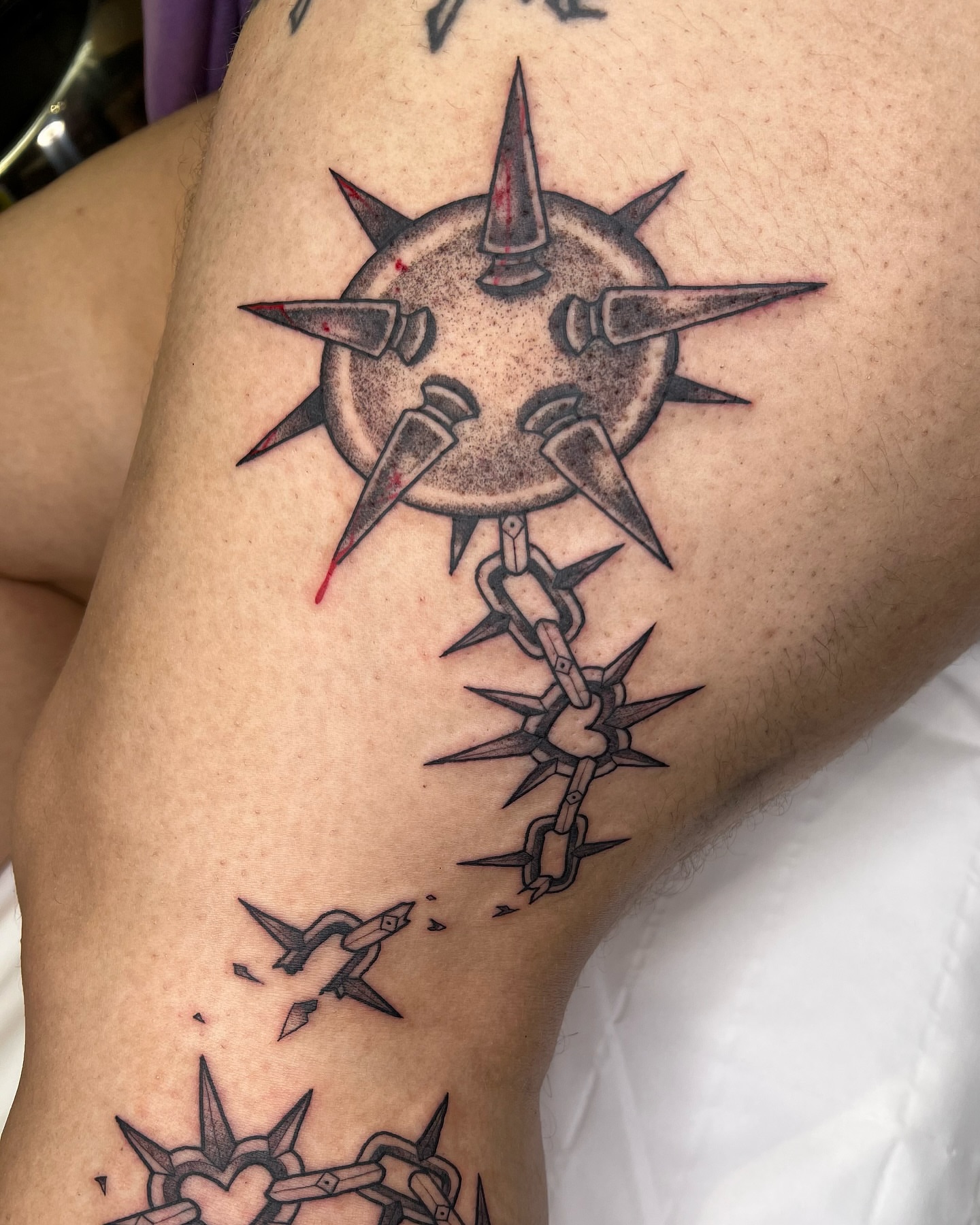 Tattoo by @courtneylloydtattoos — black_and_grey