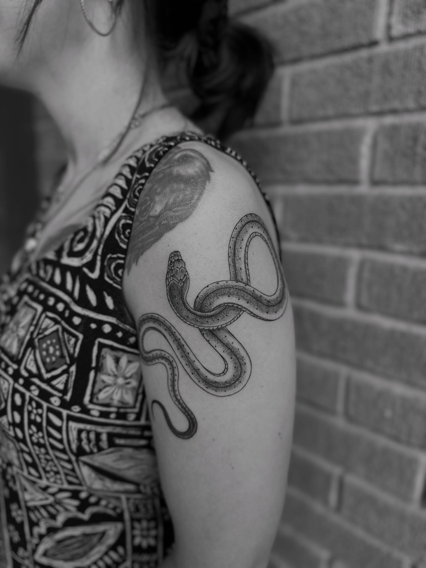 Tattoo by @alexbrooke — dotwork, realism