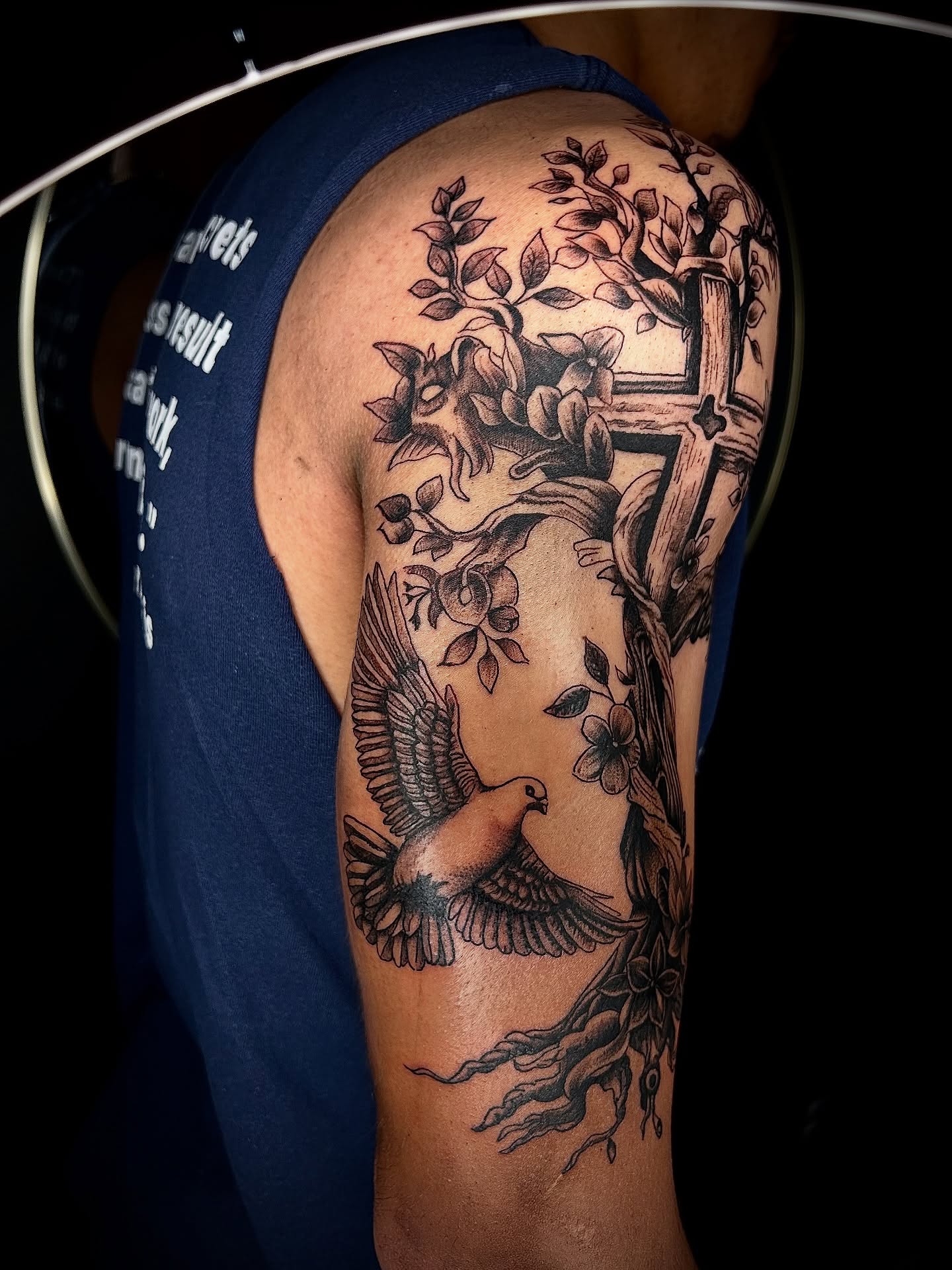 Tattoo by @inkstinctual — black_and_grey