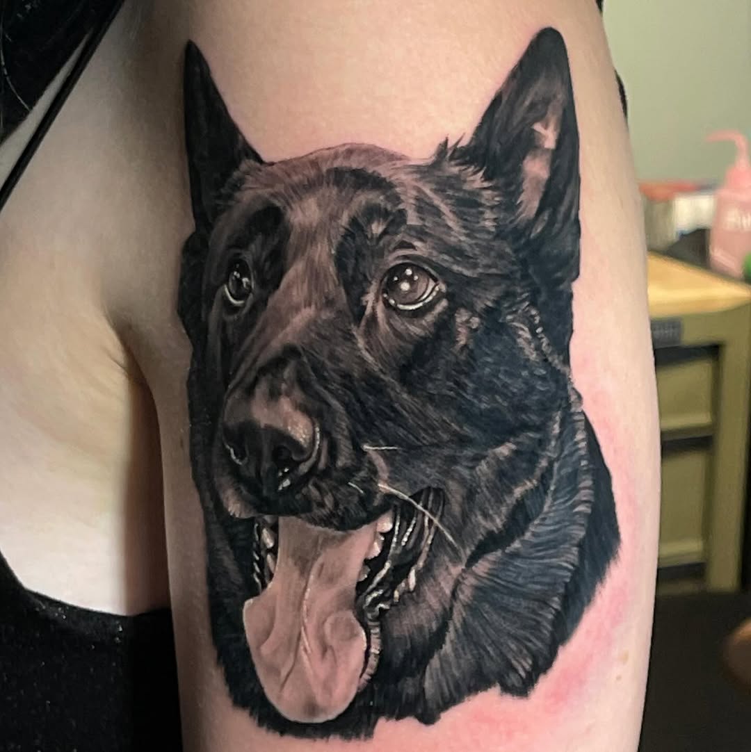 Tattoo by @bull_liquidchaos — realism, black_and_grey