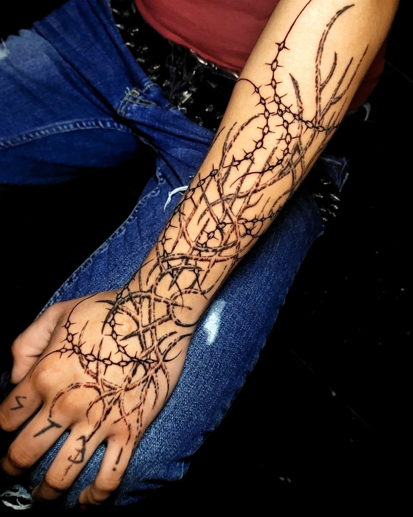 Tattoo by @dazorath — blackwork