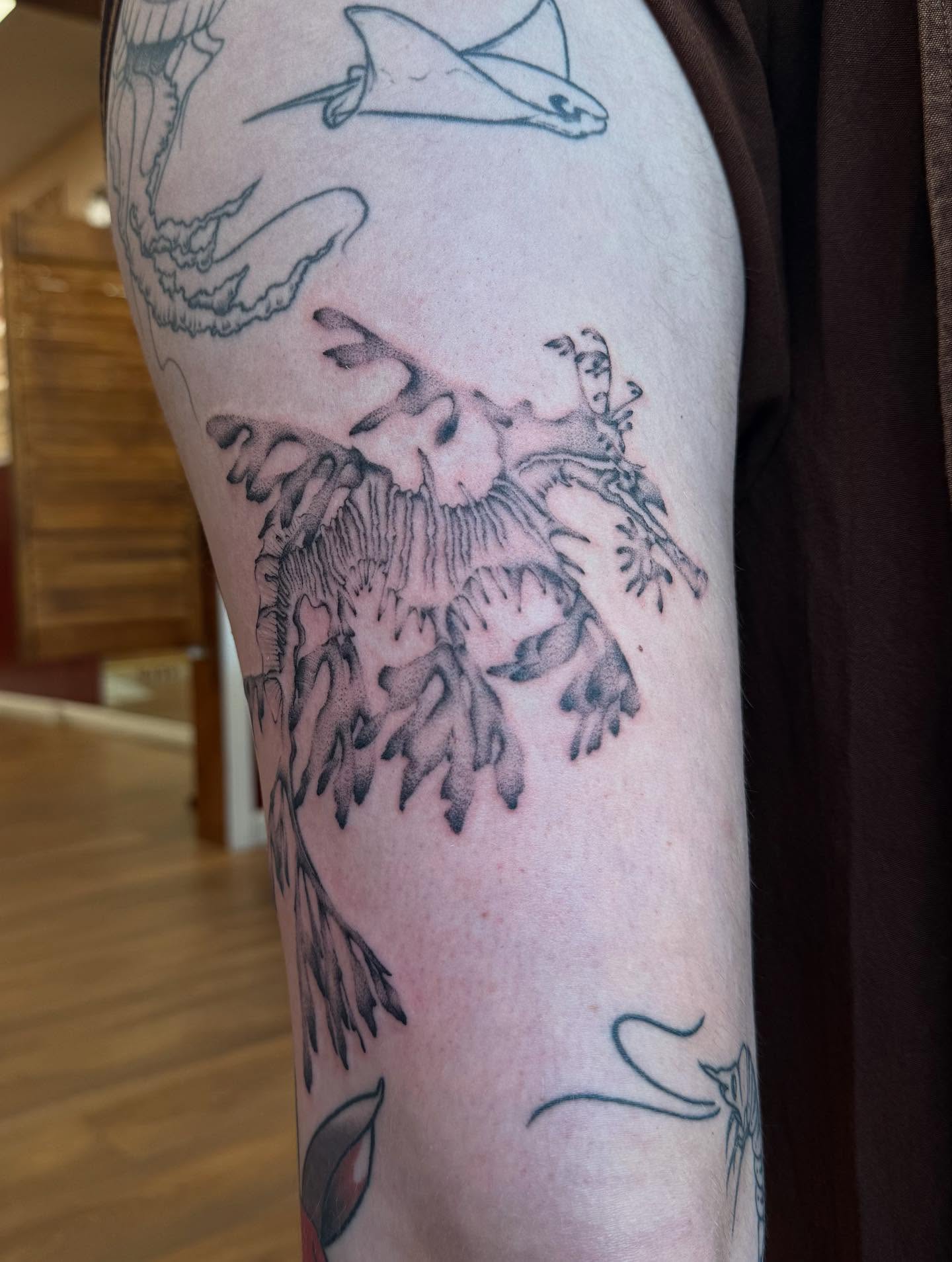 Tattoo by @raeofsunshine.tts — dotwork