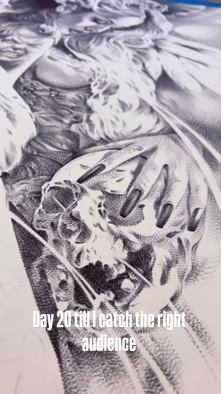 Skull and hands realism tattoo by @young_sely
