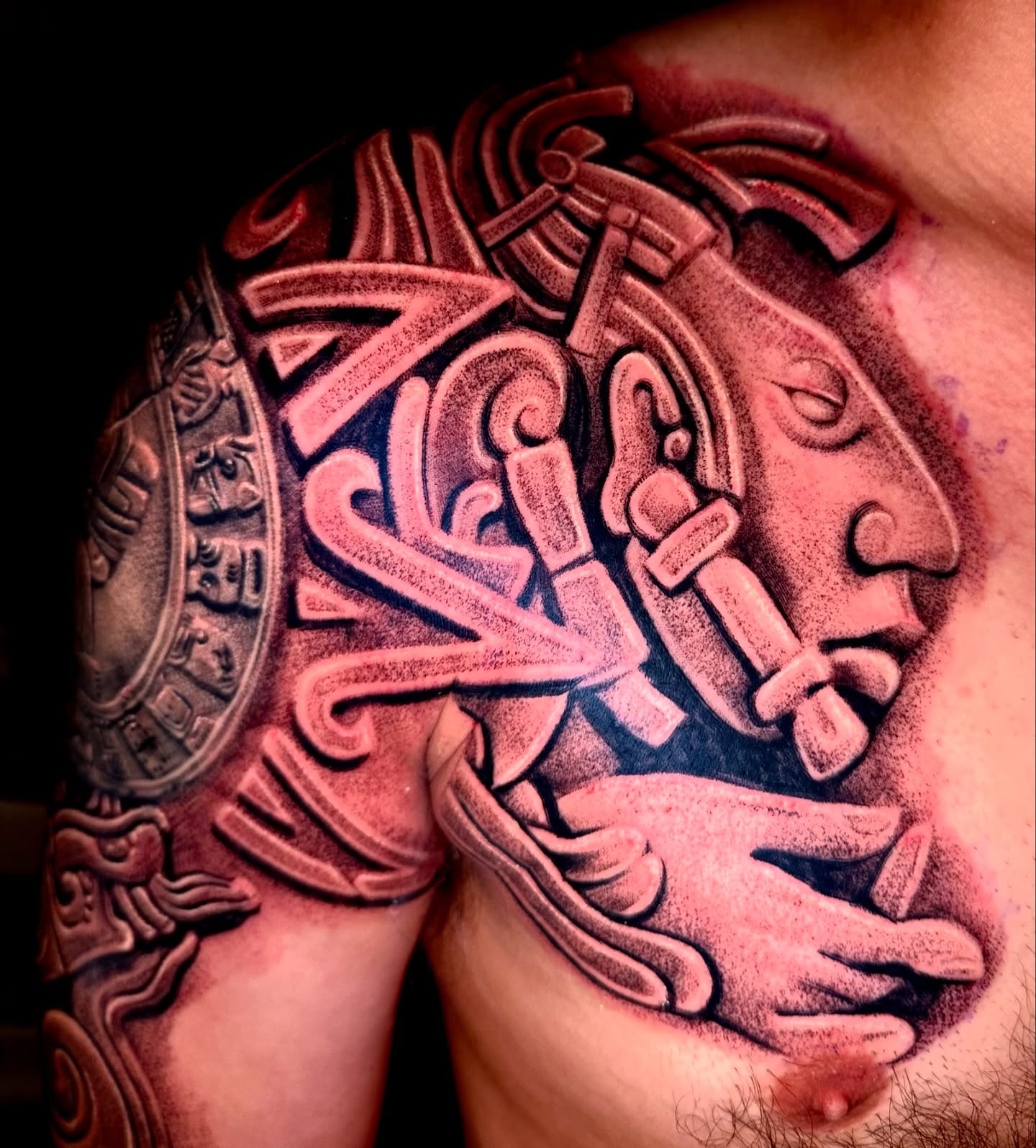 Tattoo by @tat2one — geometric, black_and_grey