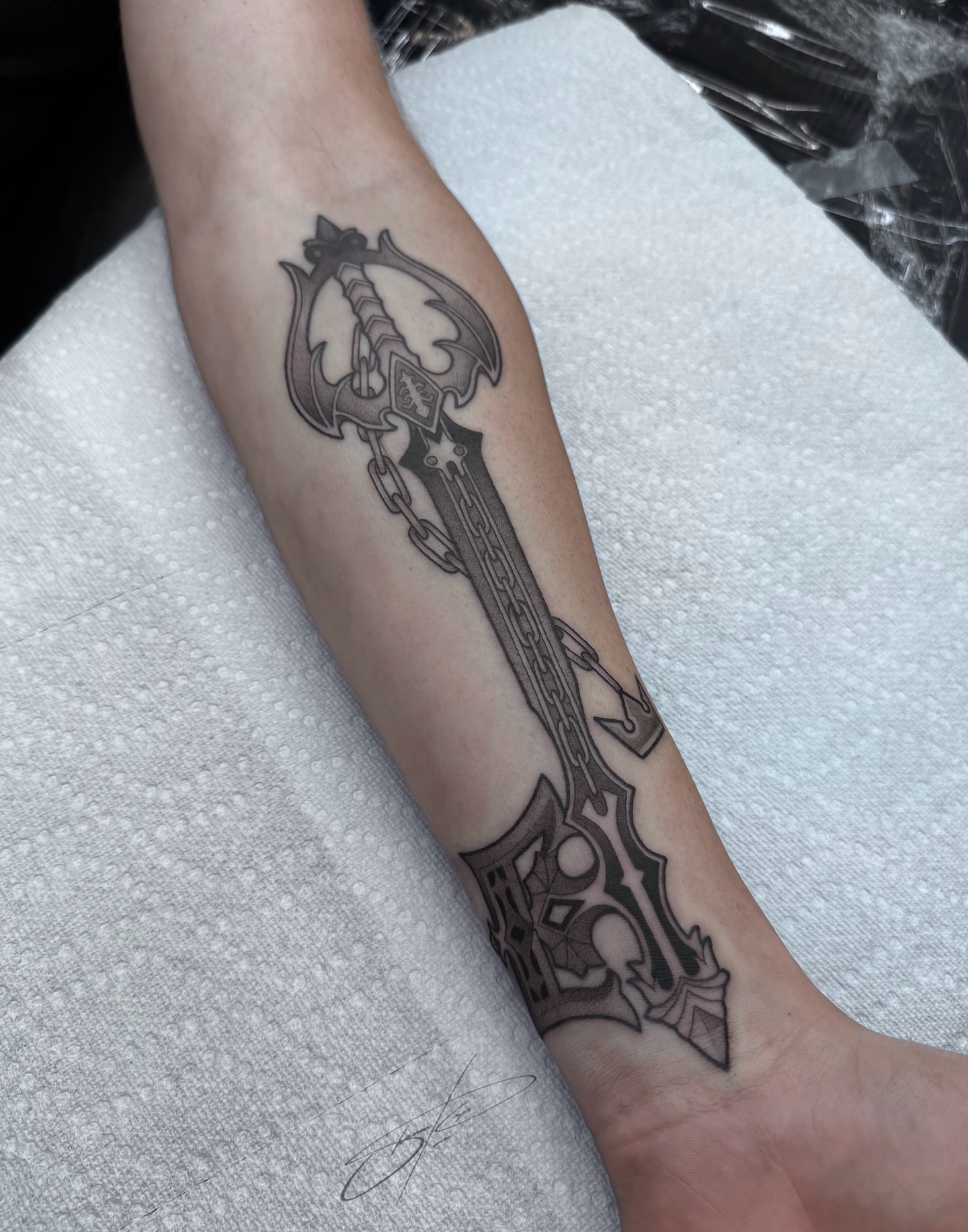Tattoo by @shawndoestattoos — black_and_grey