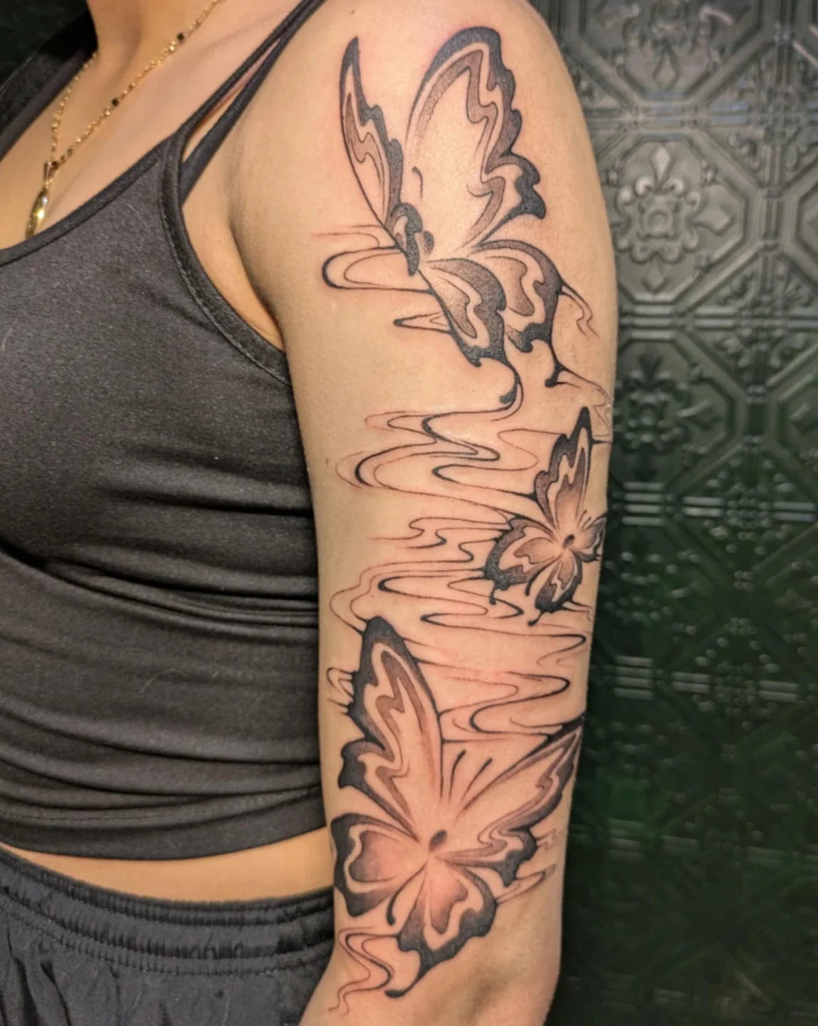 Tattoo by @neonmoonink — black_and_grey