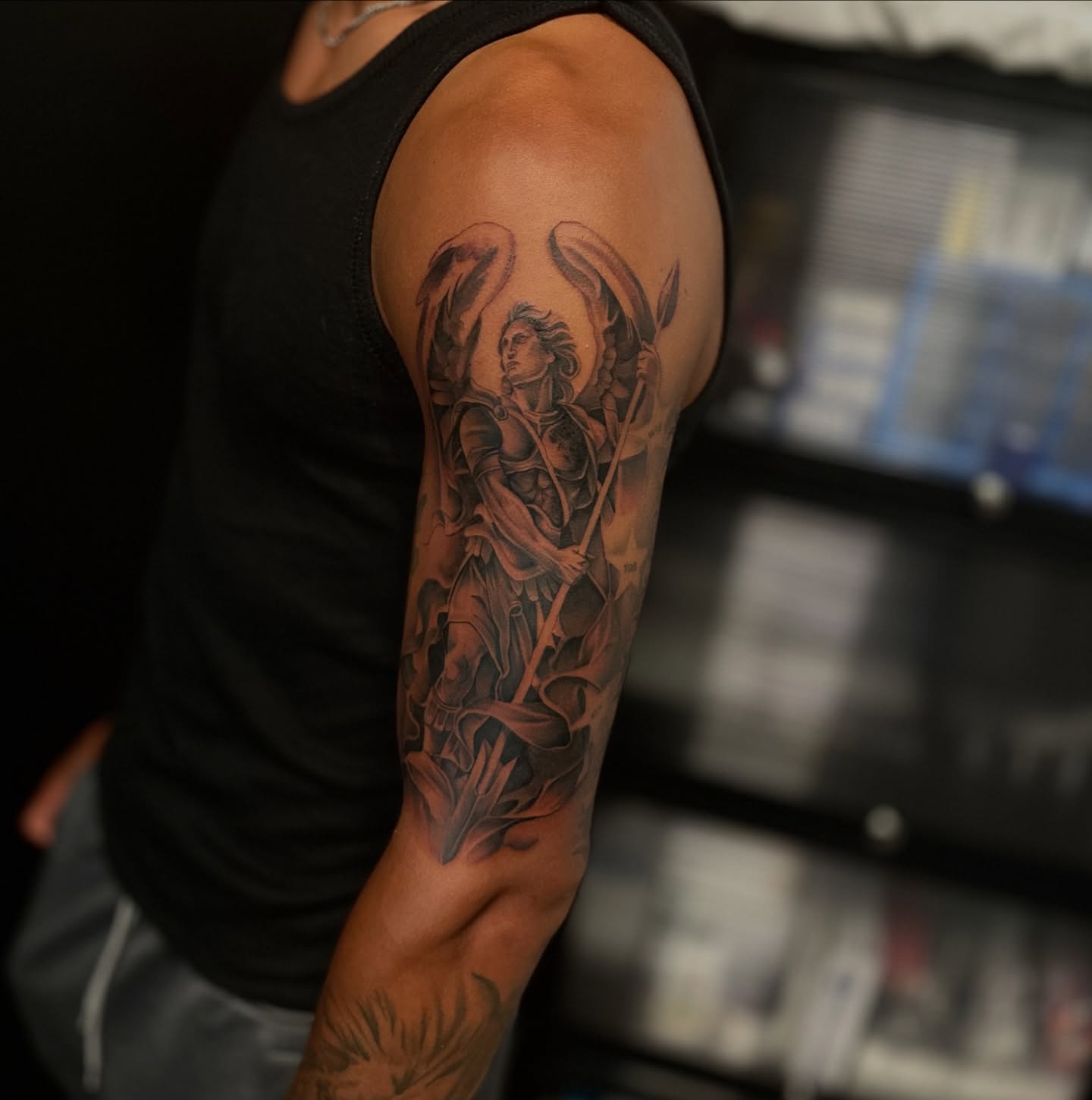 Tattoo by @tattoosbysinderella — realism, black_and_grey