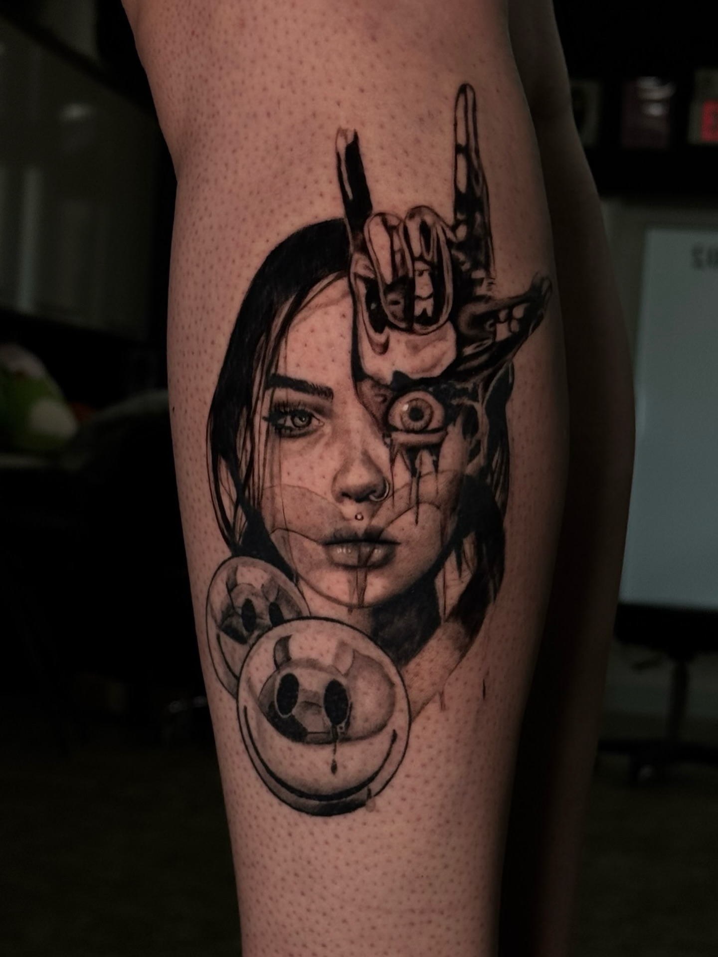 Tattoo by @weaponized_onion — dotwork, realism