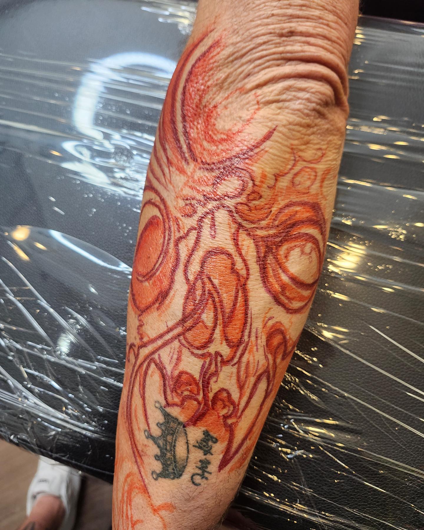Tattoo by @rickrayne — dotwork, japanese_irezumi