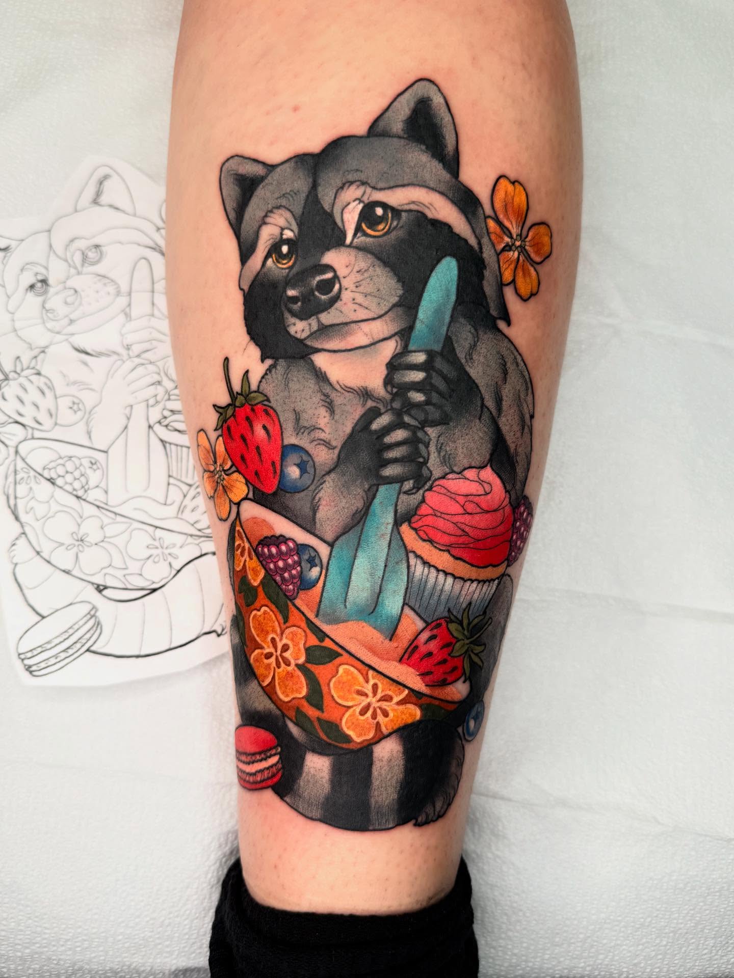 Tattoo by @attackofthe50footwoman — new_school, realism
