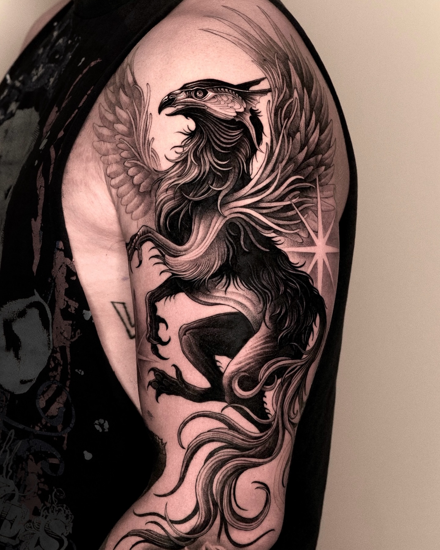 Tattoo by @47volt — black_and_grey, realism