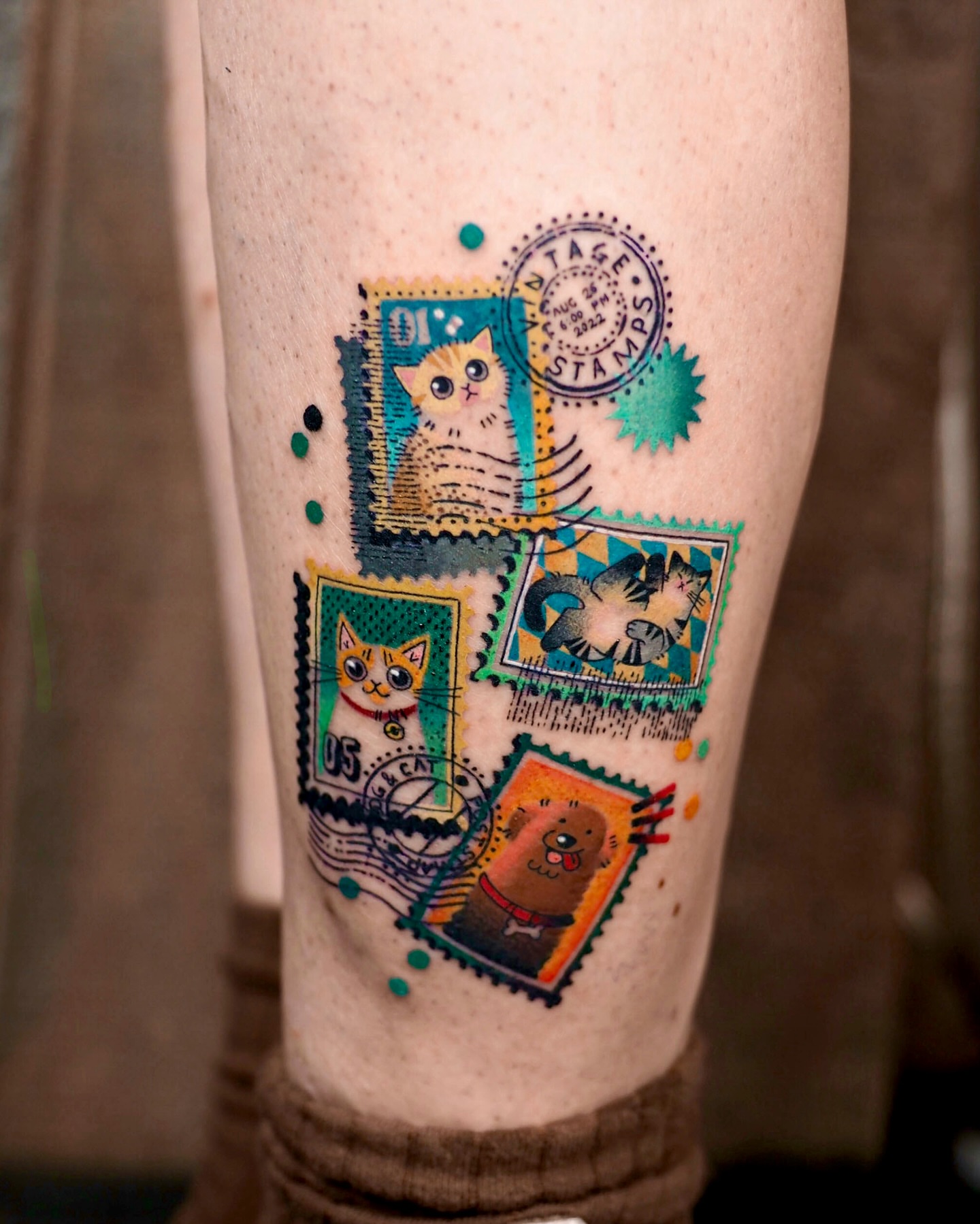 Tattoo by @hen_tattooer — dotwork, illustrative