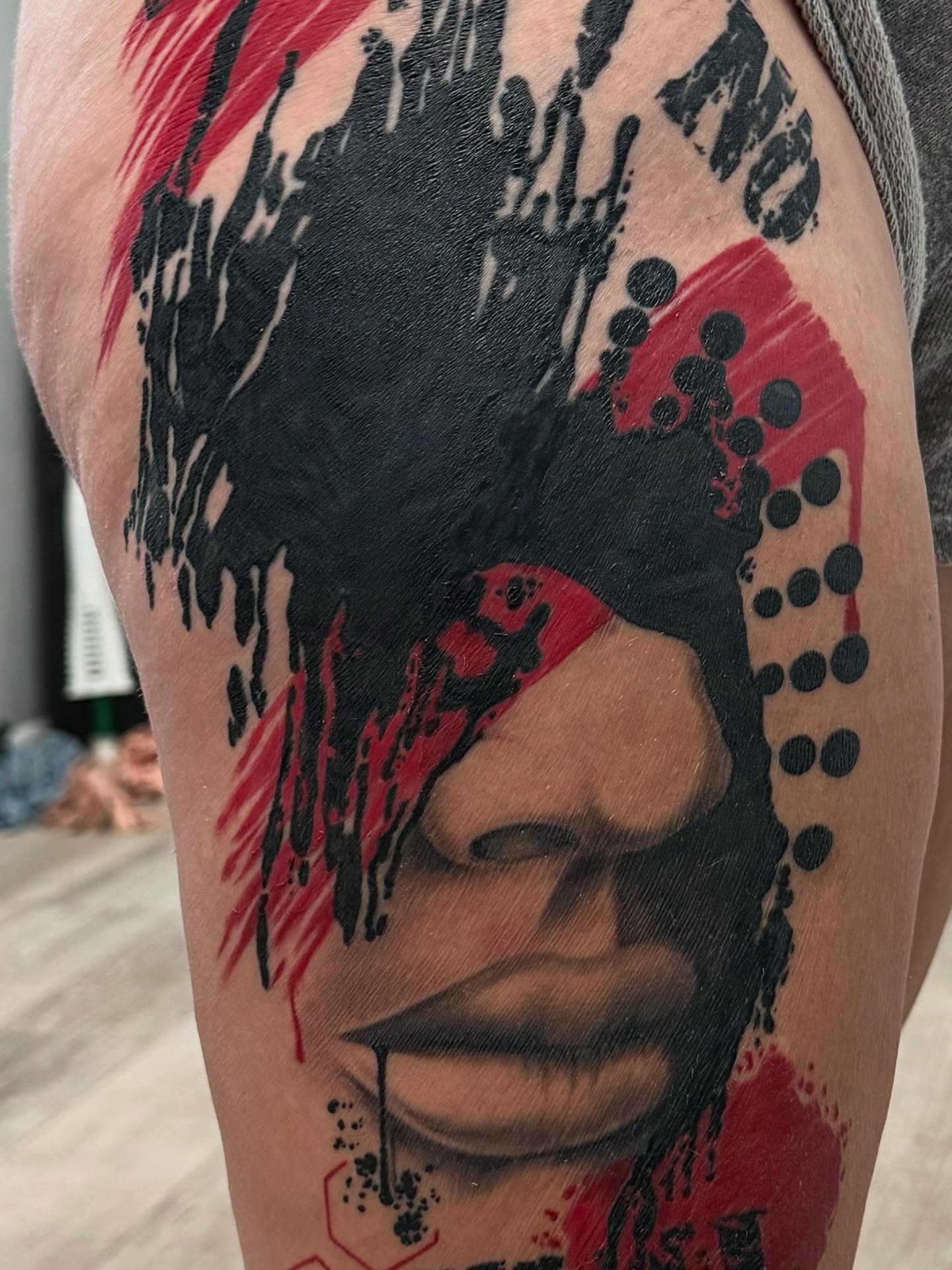 Tattoo by @bodymods_by_b — realism, dotwork