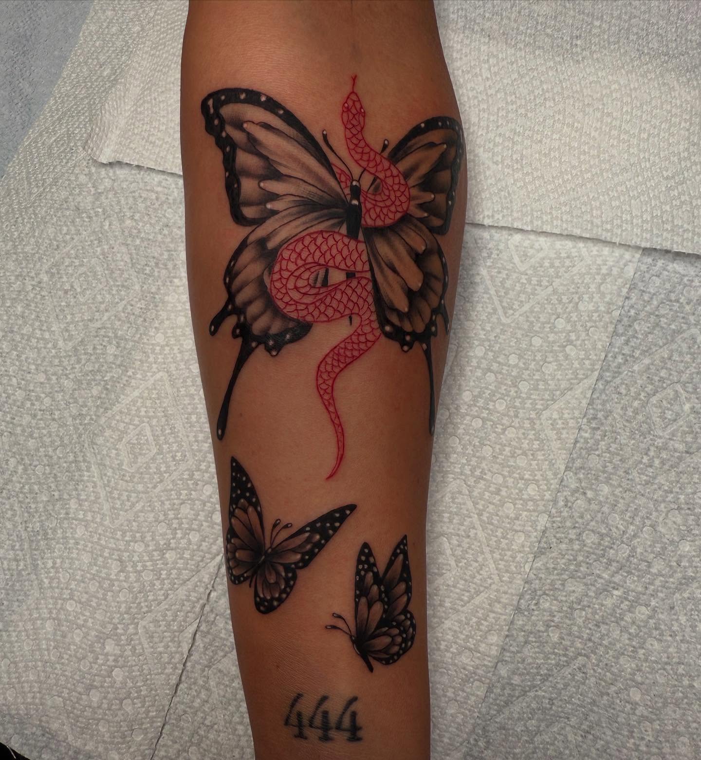 Tattoo by @inkedbykz — realism, dotwork