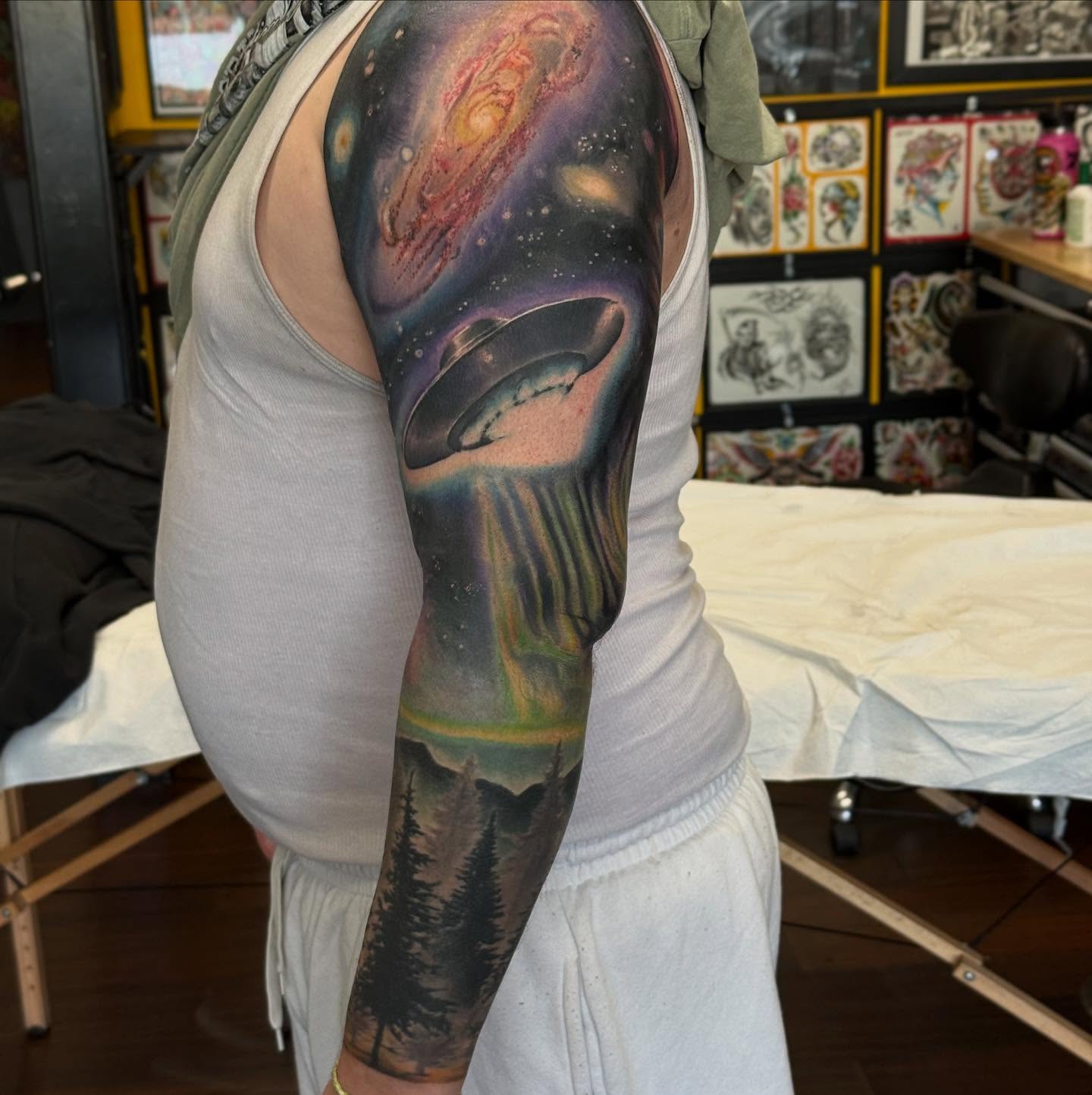 Tattoo by @andrewmammoth — realism, dotwork