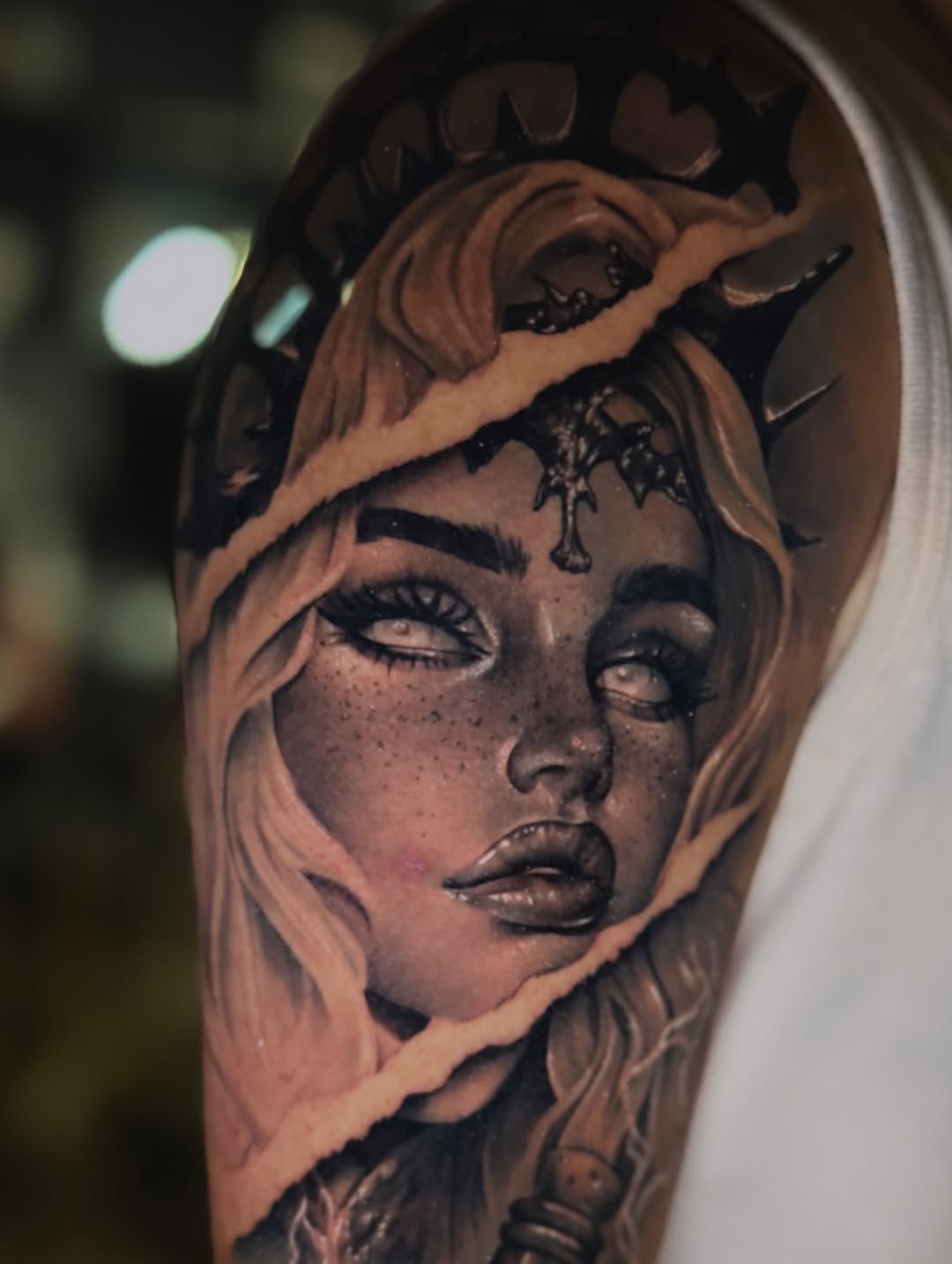 Realism tattoo on the forearm by Bailey Hancock
