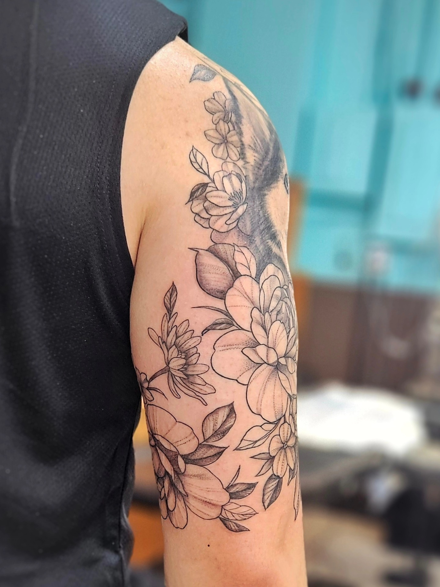 Tattoo by @jordanna_pearl — black_and_grey