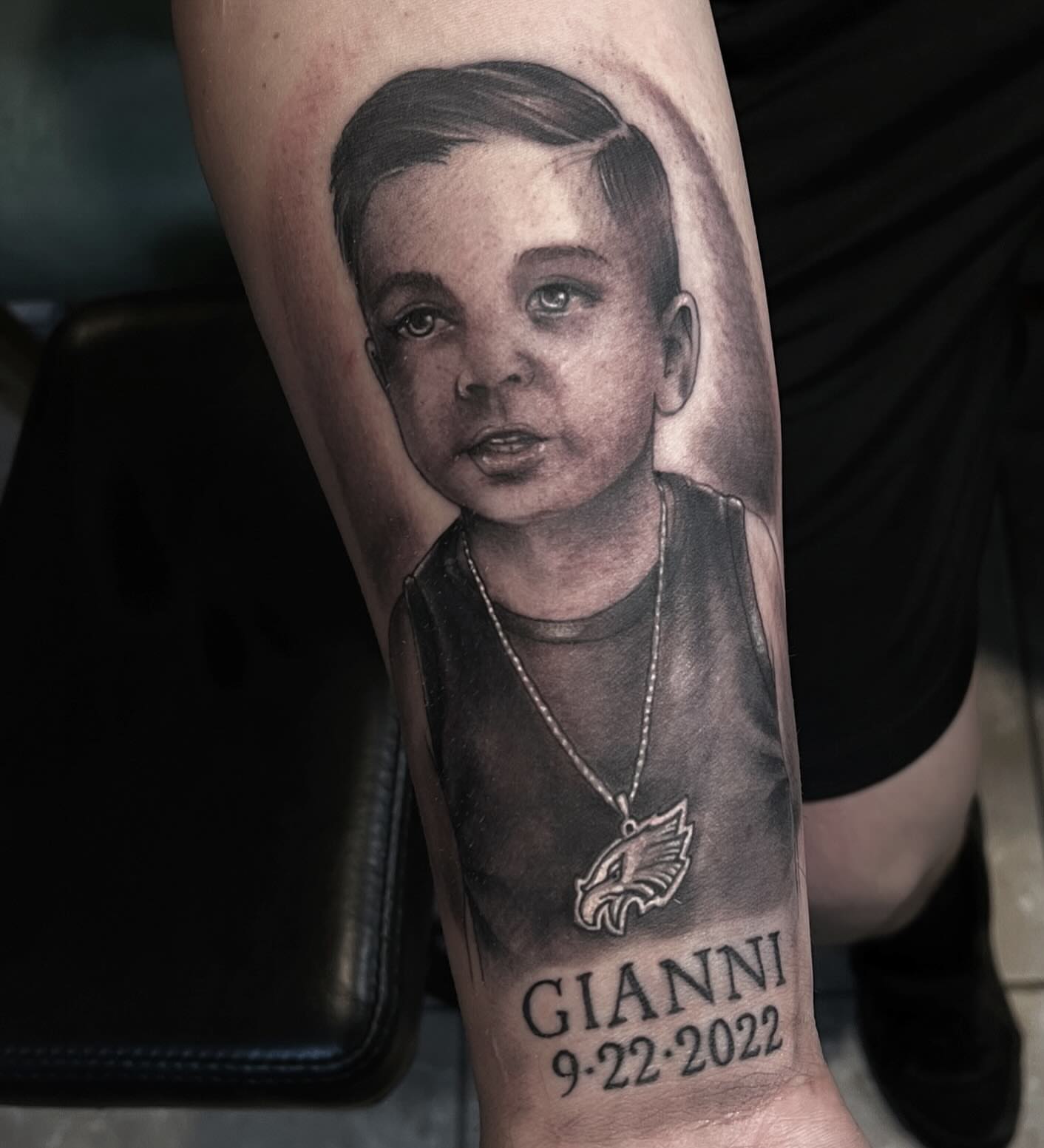 Tattoo by @_keags_the_meags_tattoos_ — realism, black_and_grey