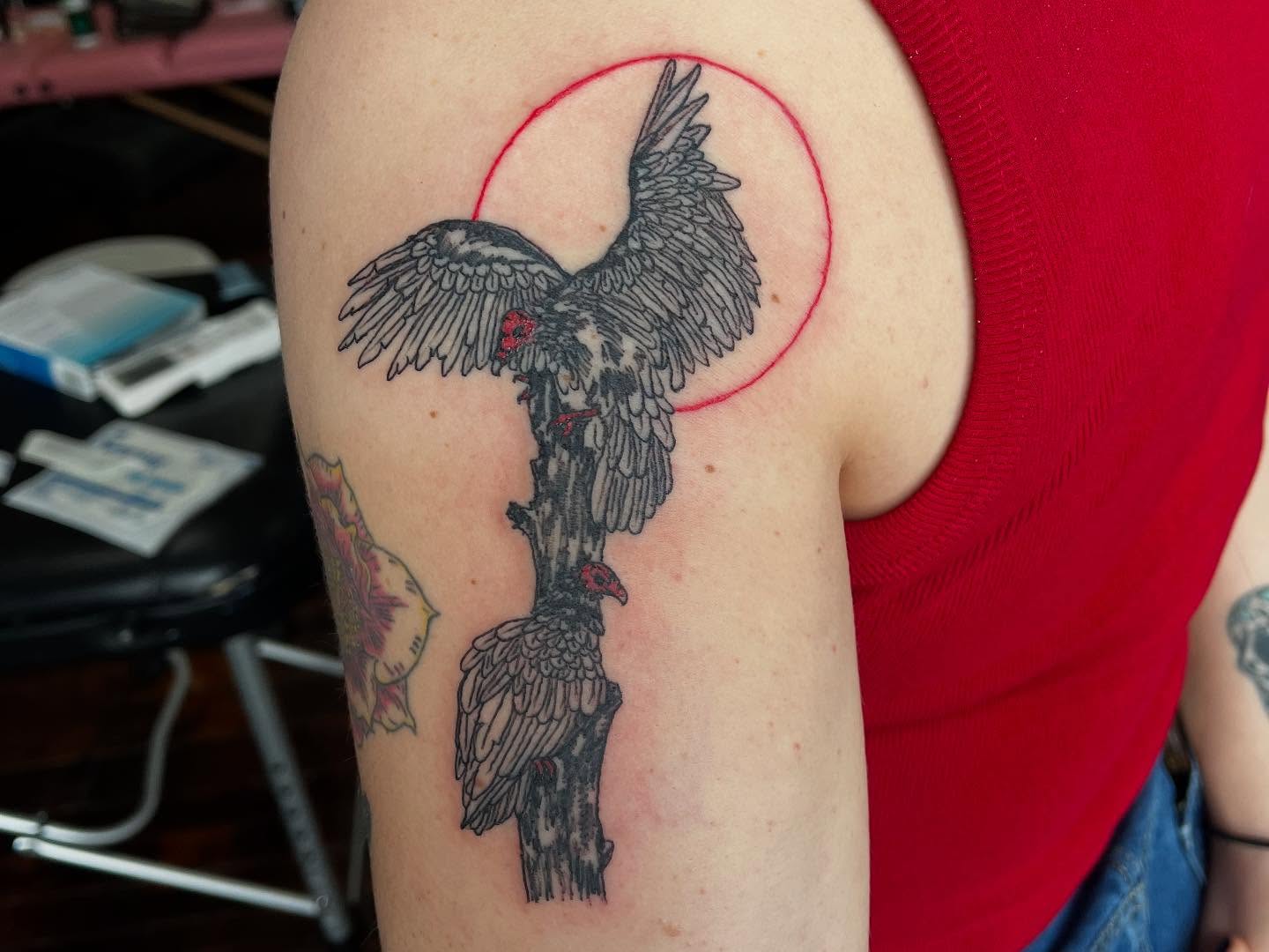 Tattoo by @lilbull.tatts — black_and_grey