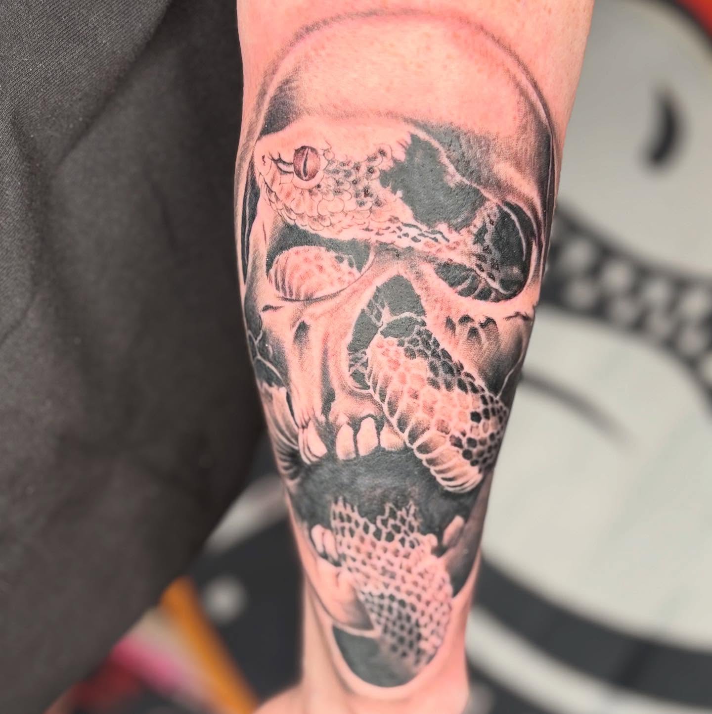 Tattoo by @sadist.guilt — realism, black_and_grey