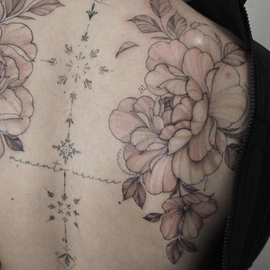 Tattoo by @inked.by_kloey — fine_line, black_and_grey